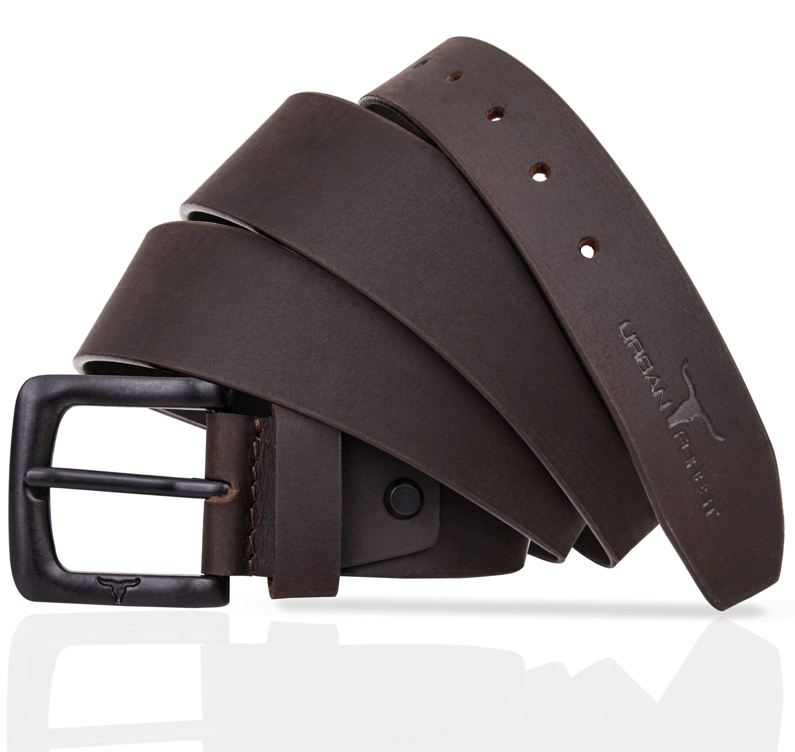 IndiFash Murphy Vintage Leather Wallet, Casual Leather Belt & Leather Keychain Combo Gift Set for Men - Vintage Cognac 3