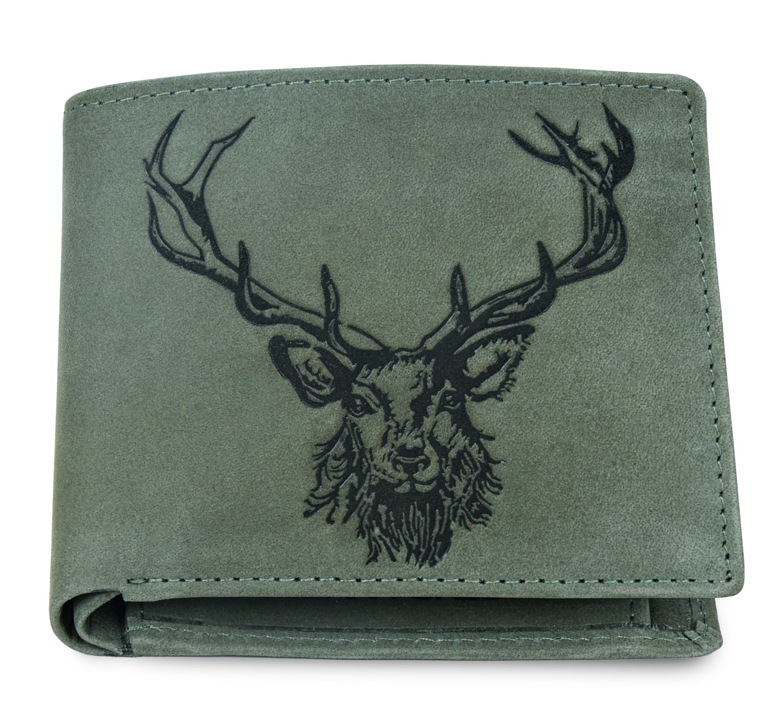 IndiFash Murphy Vintage Leather Wallet, Casual Leather Belt & Leather Keychain Combo Gift Set for Men - Vintage Green 2