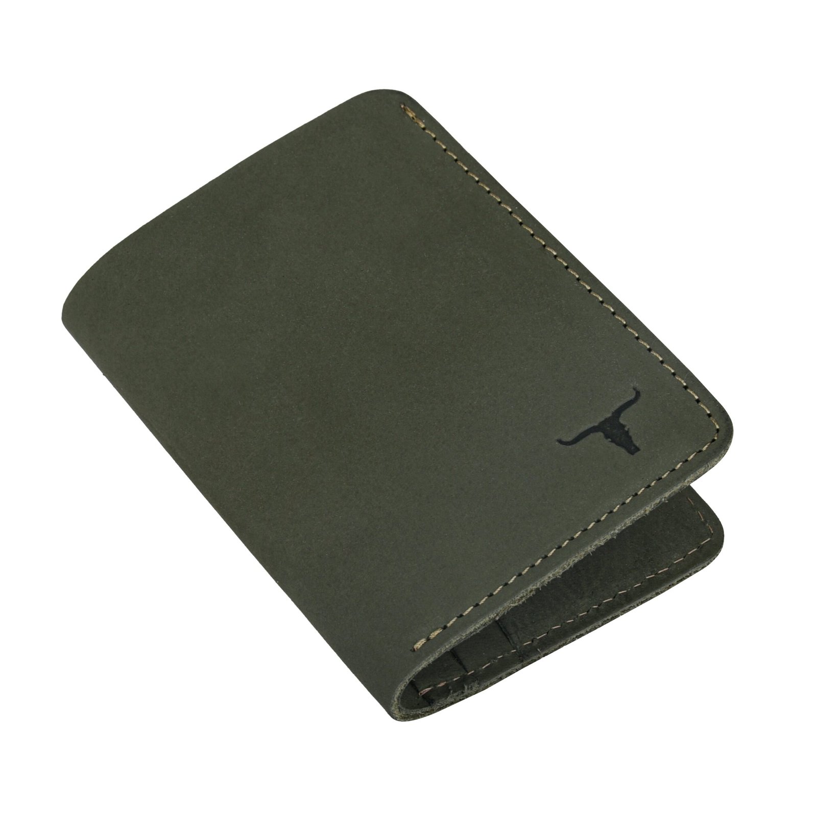 IndiFash Joe Leather Wallet for Men - Vintage Green - Detail