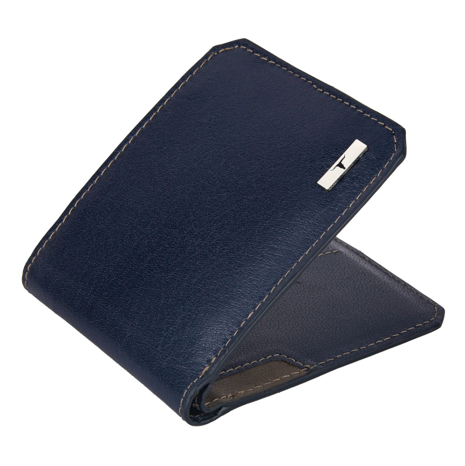 IndiFash Tyson Leather Wallet for Men - Blue/Grey 2