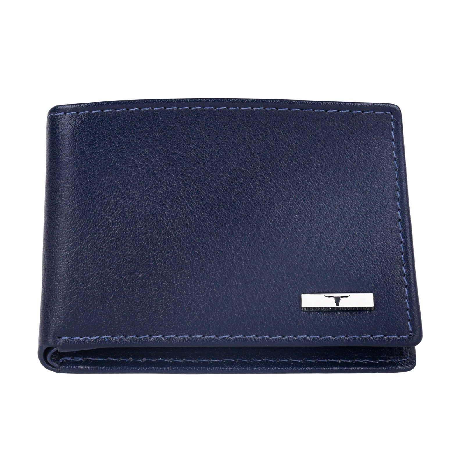 IndiFash Fred Leather Wallet for Men - Aniline Blue - Detail