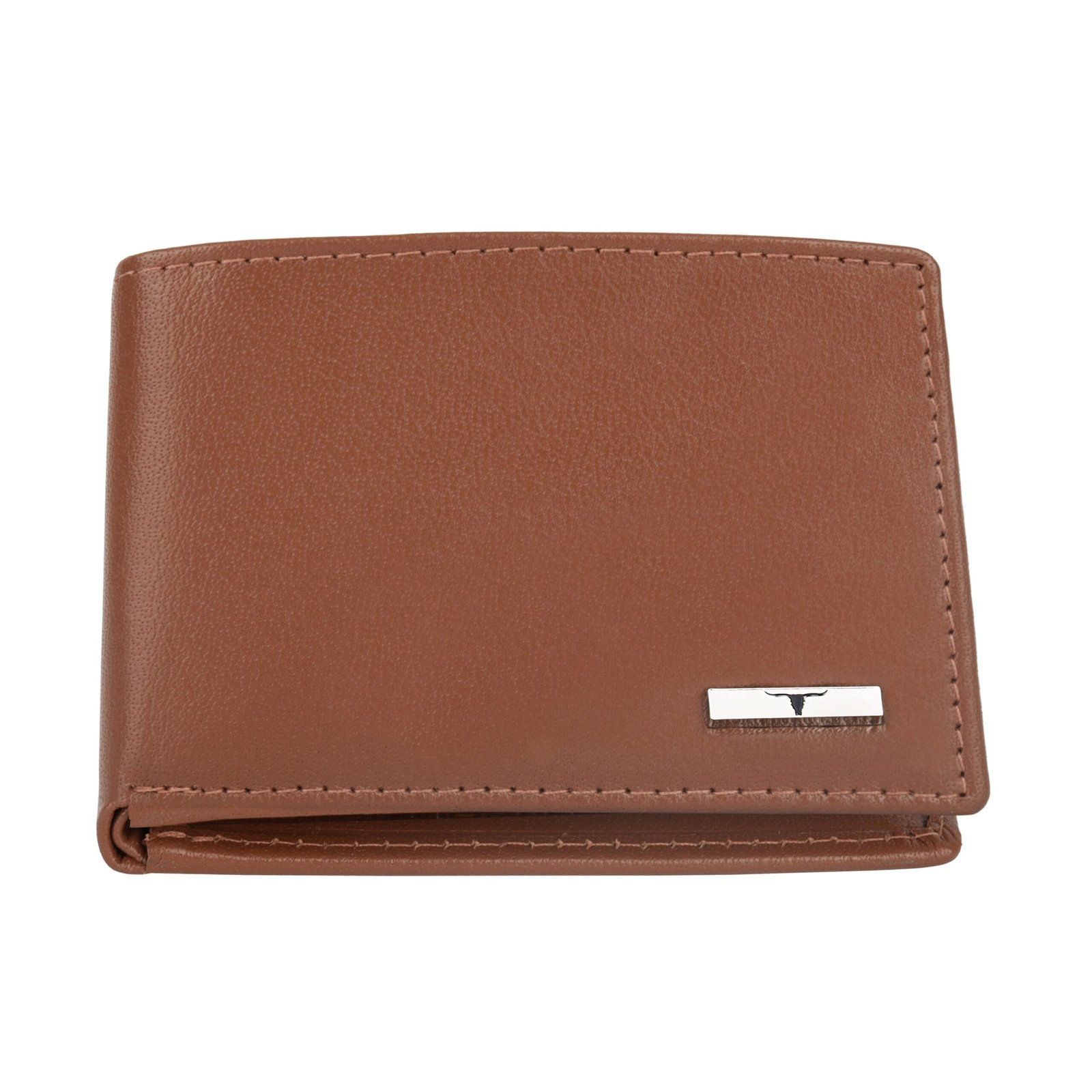 IndiFash Fred Leather Wallet for Men -Aniline Cognac - Detail