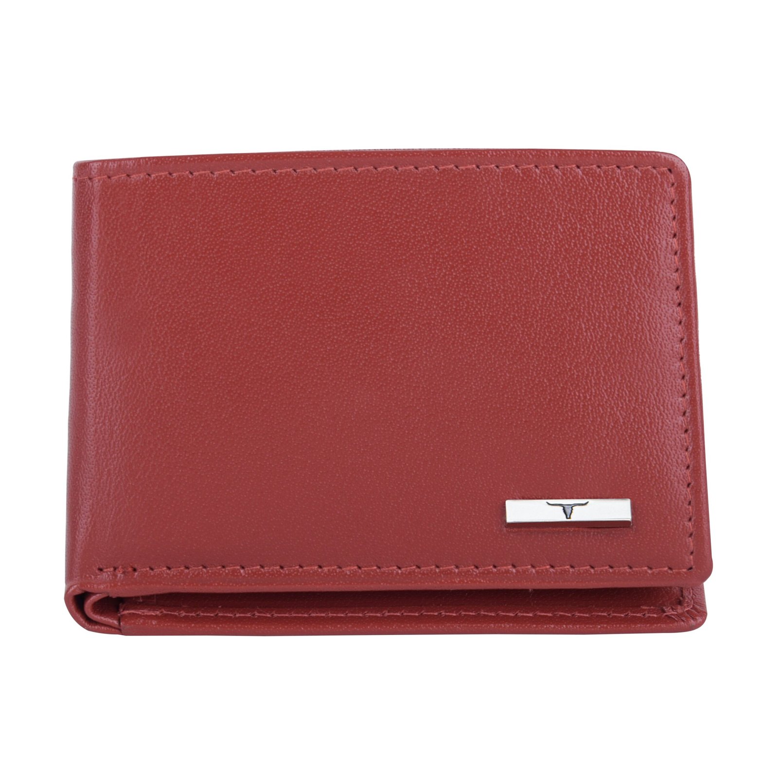 IndiFash Fred Leather Wallet for Men - Aniline Red 2
