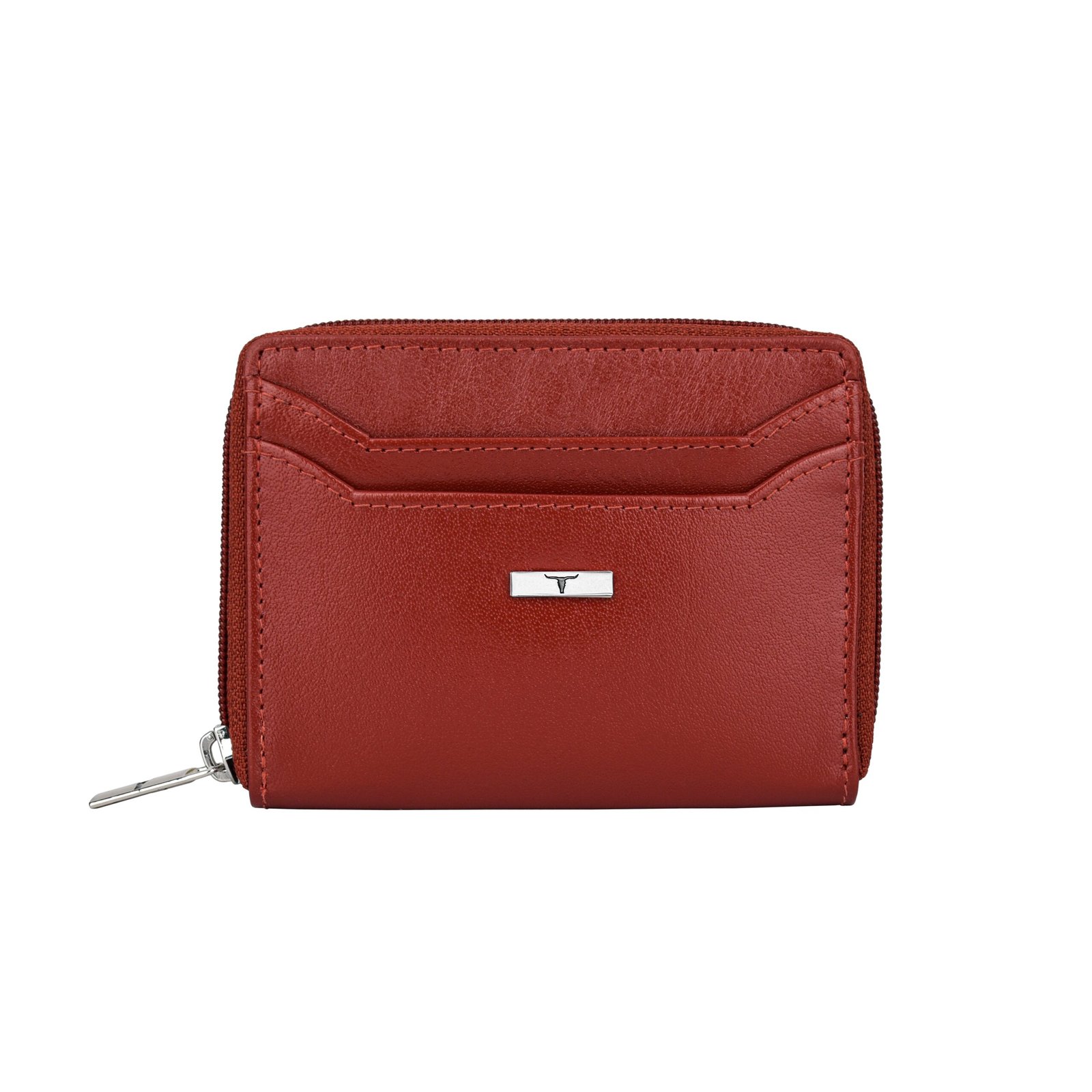 IndiFash Claire Leather Wallet for Women - Aniline Red 2