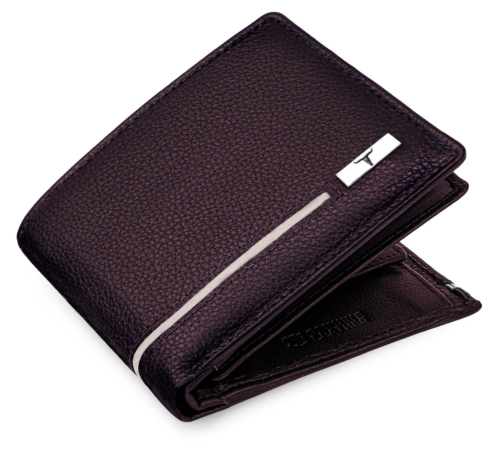 IndiFash Spike Leather Wallet & Reversible Leather Belt Combo Gift Set for Men - Brown/Sand 2