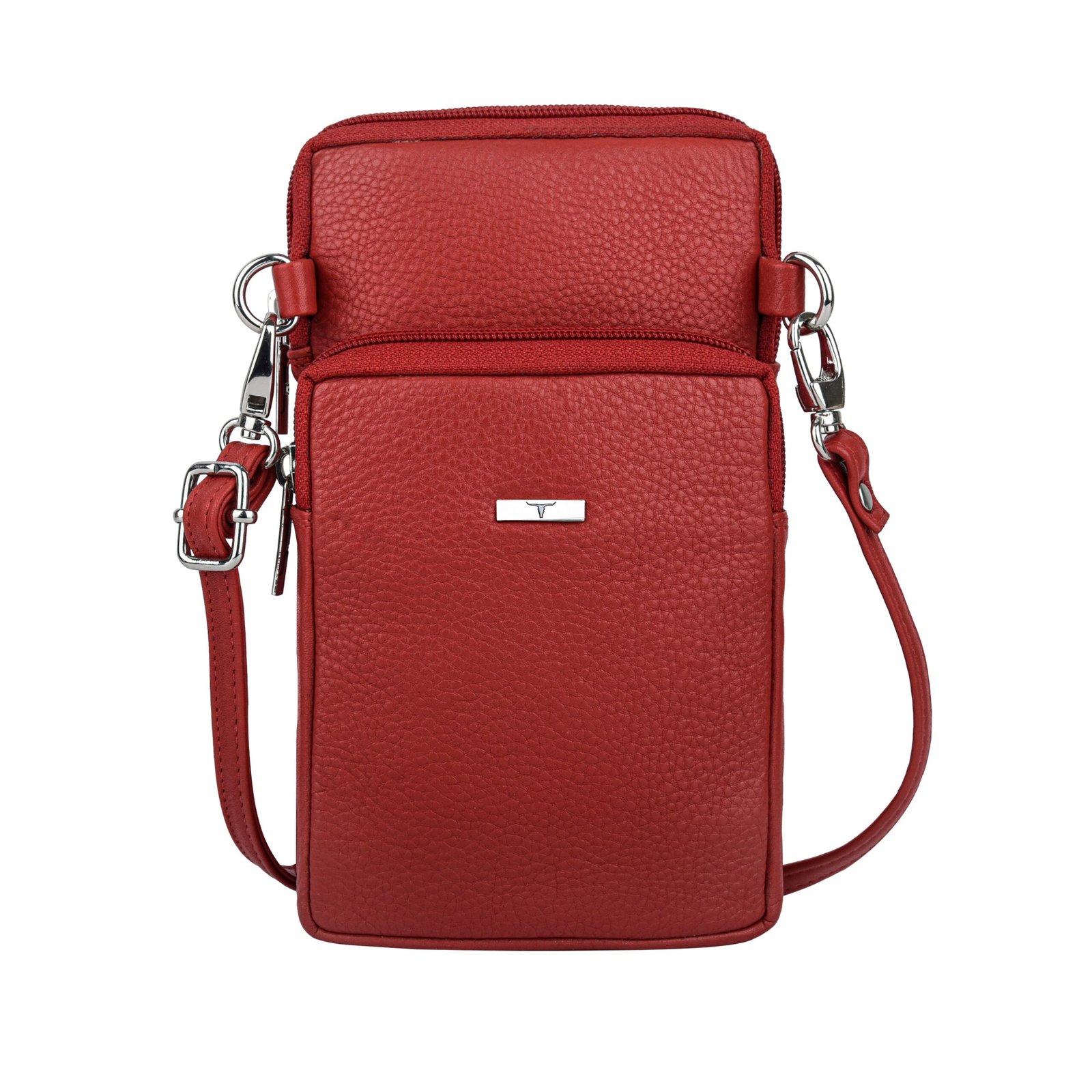 IndiFash Reese Leather Sling Wallet for Women - Red