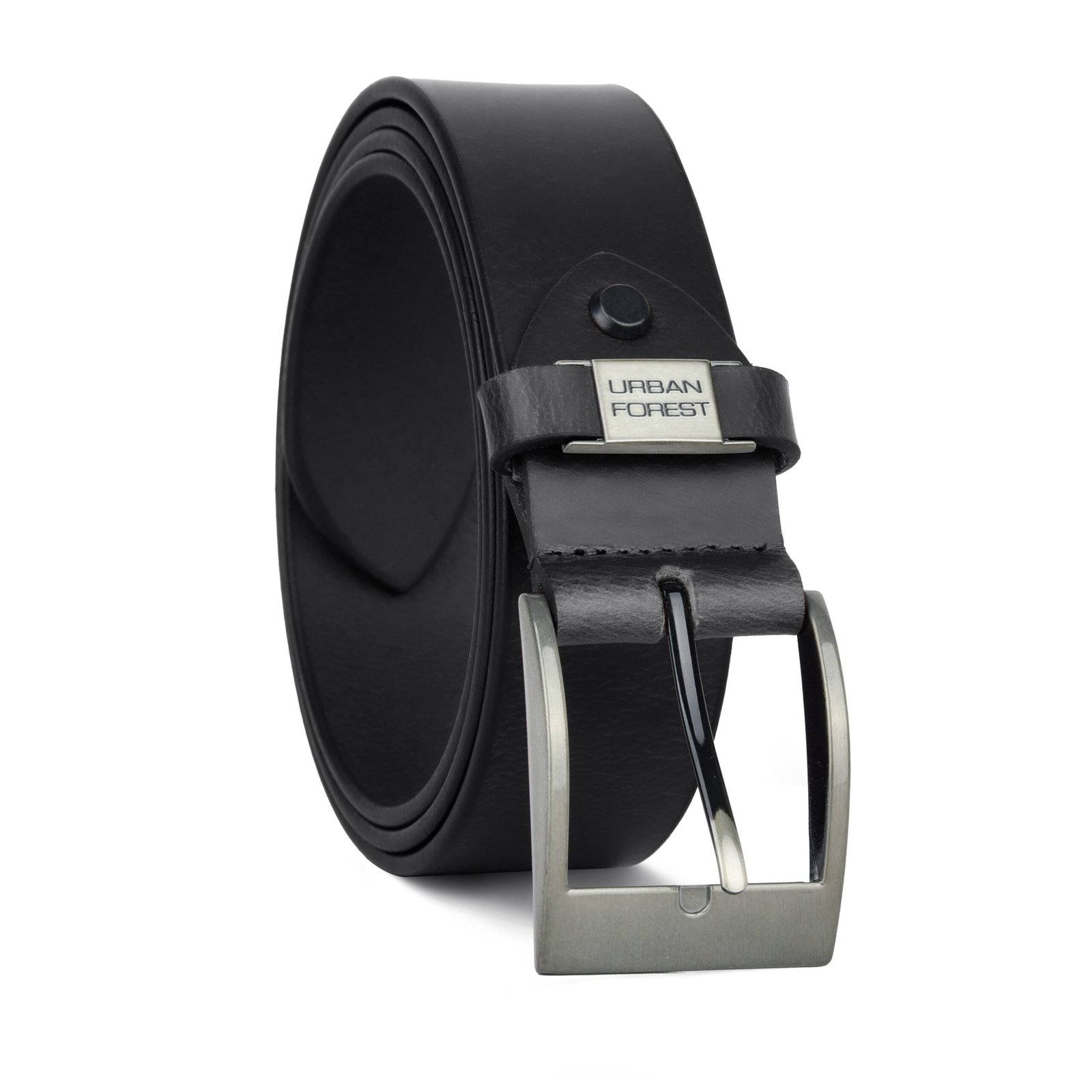 IndiFash Finn Casual Leather Belt for Men - Black