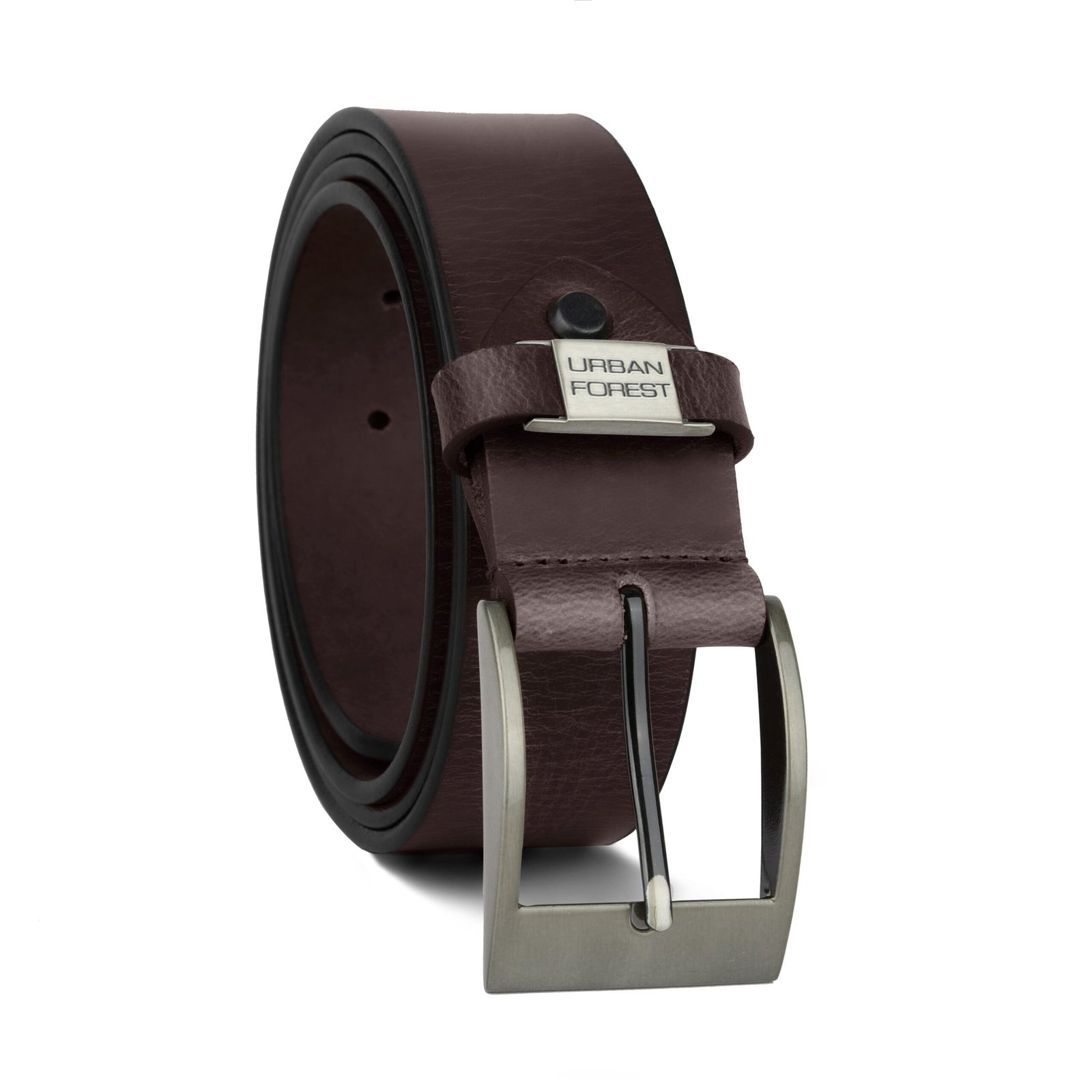 IndiFash Oak Casual Leather Belt for Men - Dark Brown
