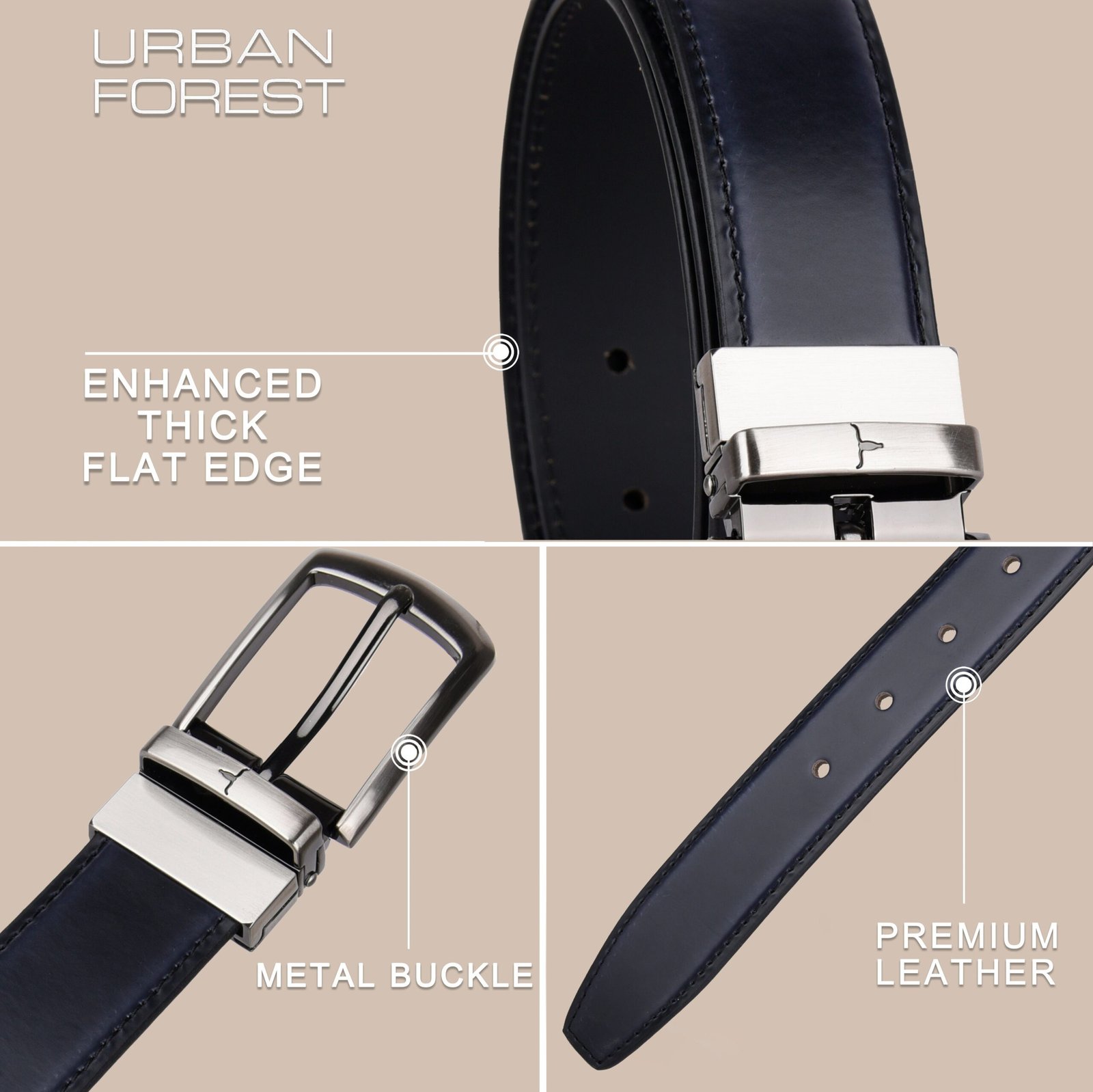 IndiFash Aiden Formal Leather Belt for Men 2