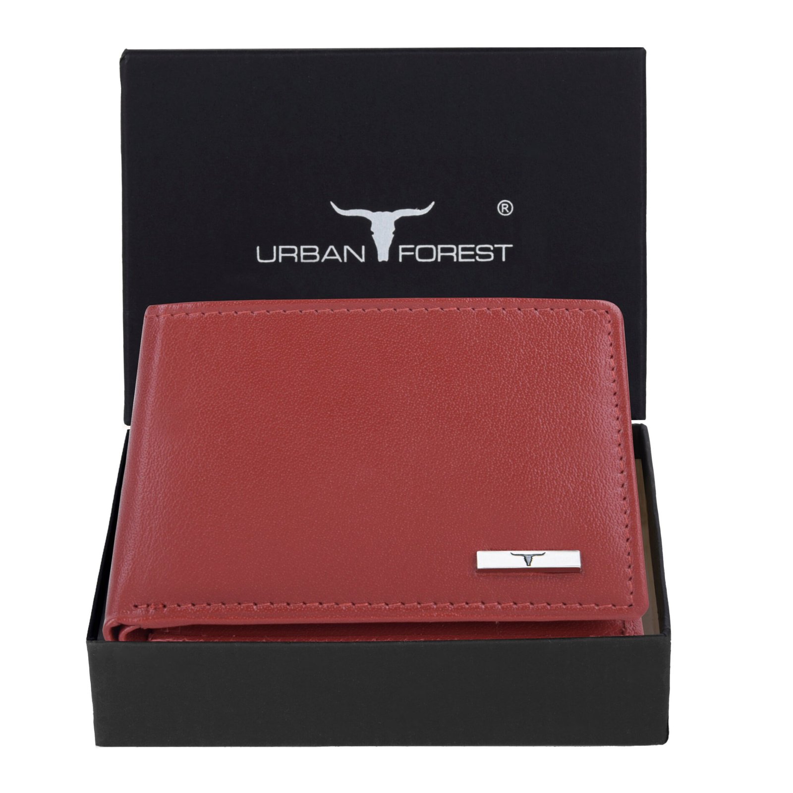 IndiFash Fred Leather Wallet for Men - Aniline Red