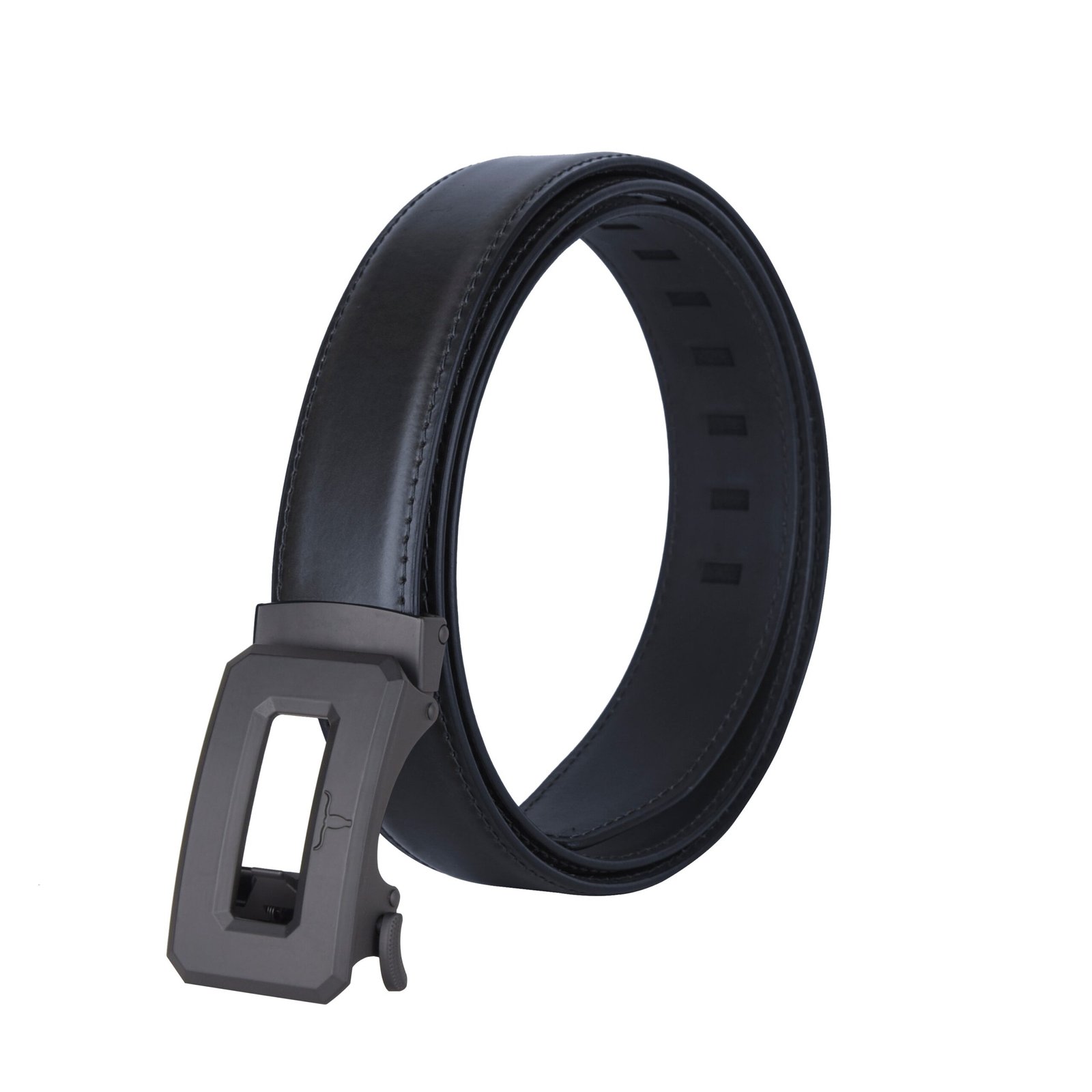 IndiFash Dylan Formal Leather Belt for Men - Black