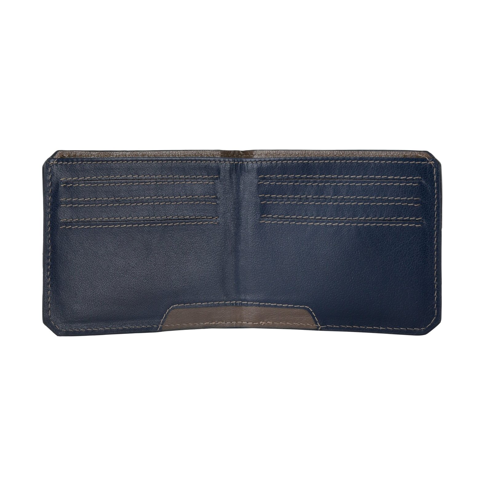 IndiFash Tyson Leather Wallet for Men - Blue/Grey 3