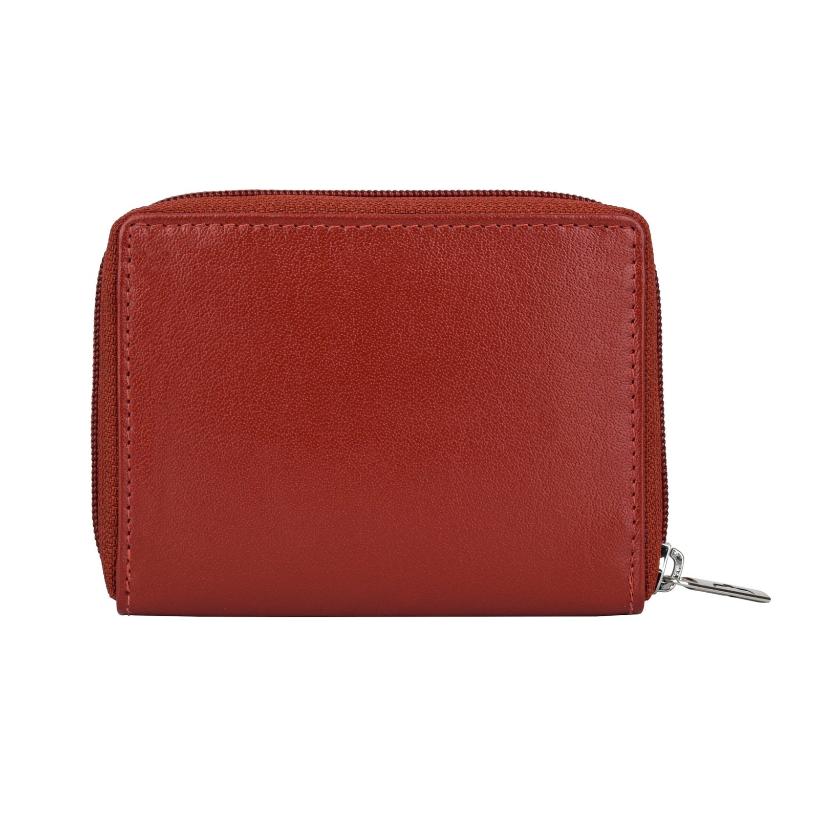 IndiFash Claire Leather Wallet for Women - Aniline Red 4