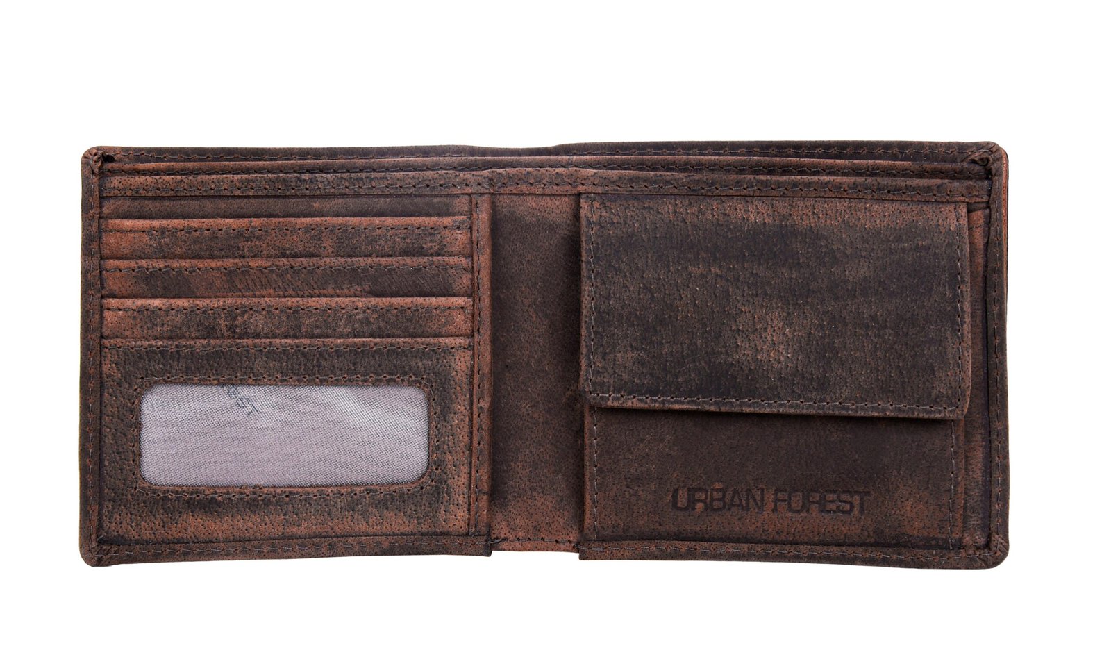 IndiFash Murphy Vintage Leather Wallet, Casual Leather Belt & Leather Keychain Combo Gift Set for Men - Vintage Brown 4