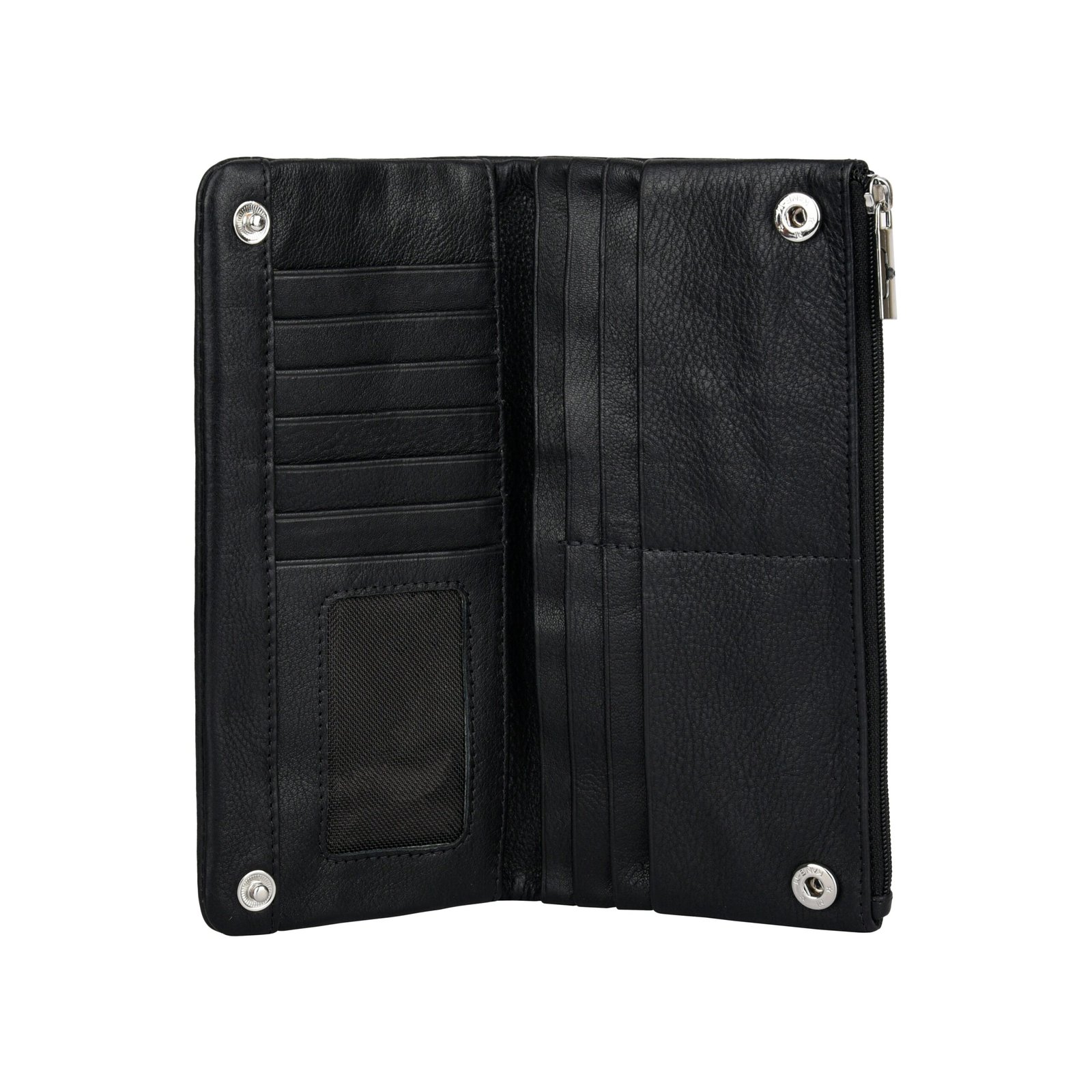 IndiFash Fiona Leather Wallet for Women - Black 3