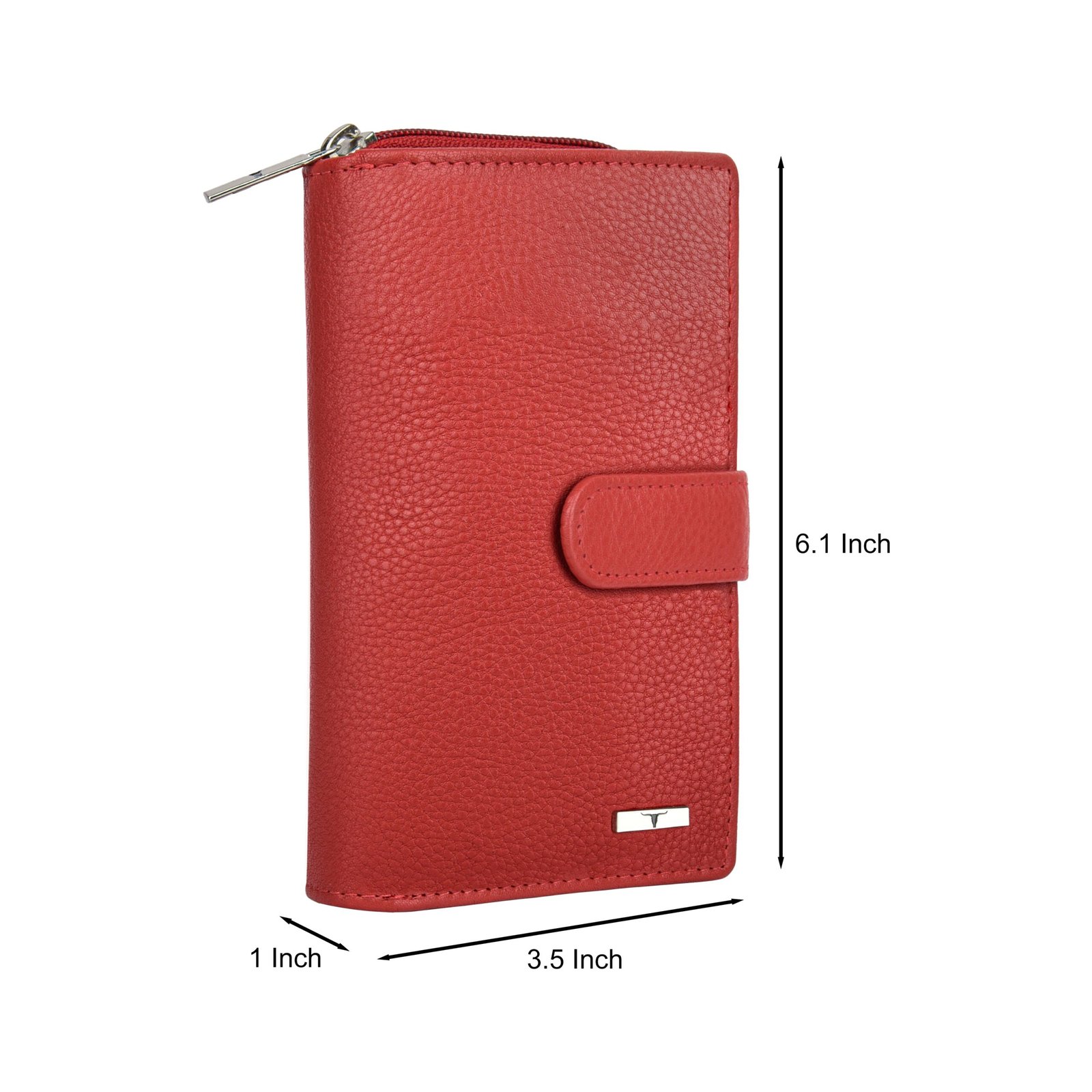 IndiFash Stella Leather Wallet for Women - Red 5