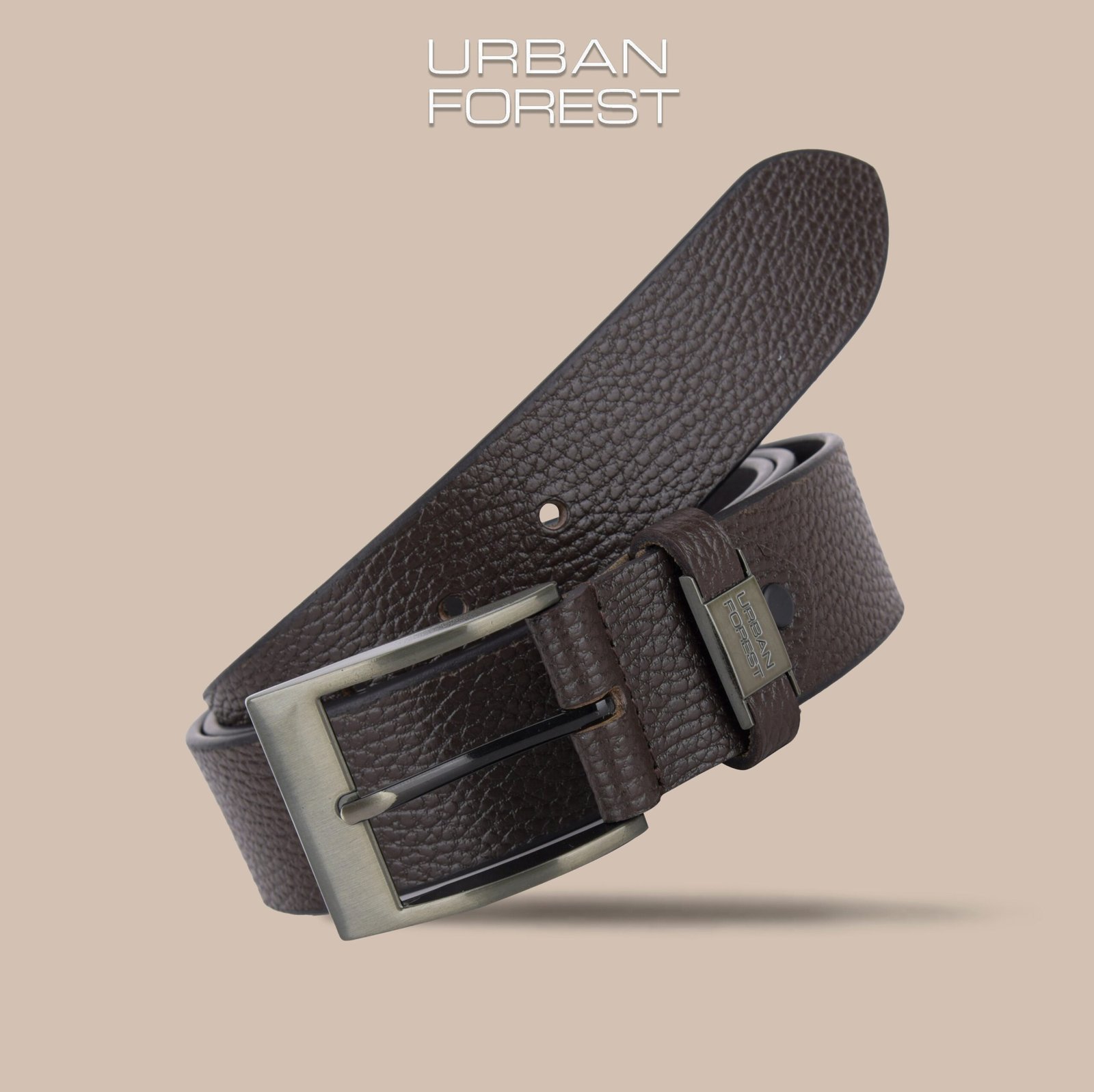 IndiFash Noir Casual Leather Belt for Men - Brown 3
