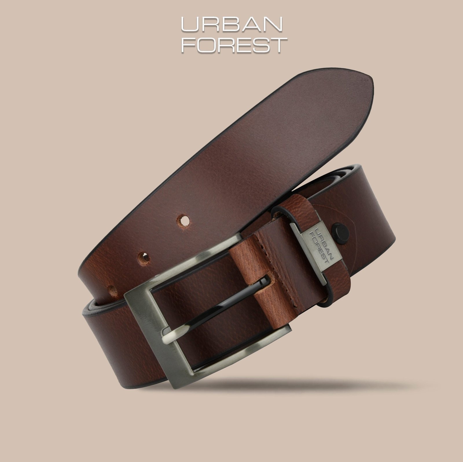 IndiFash Finn Casual Leather Belt for Men - Brown 3