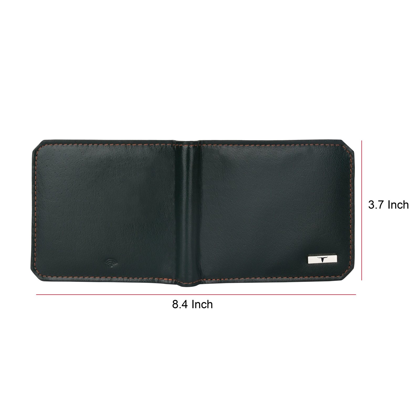 IndiFash Tyson Leather Wallet for Men - Green/Rust 4