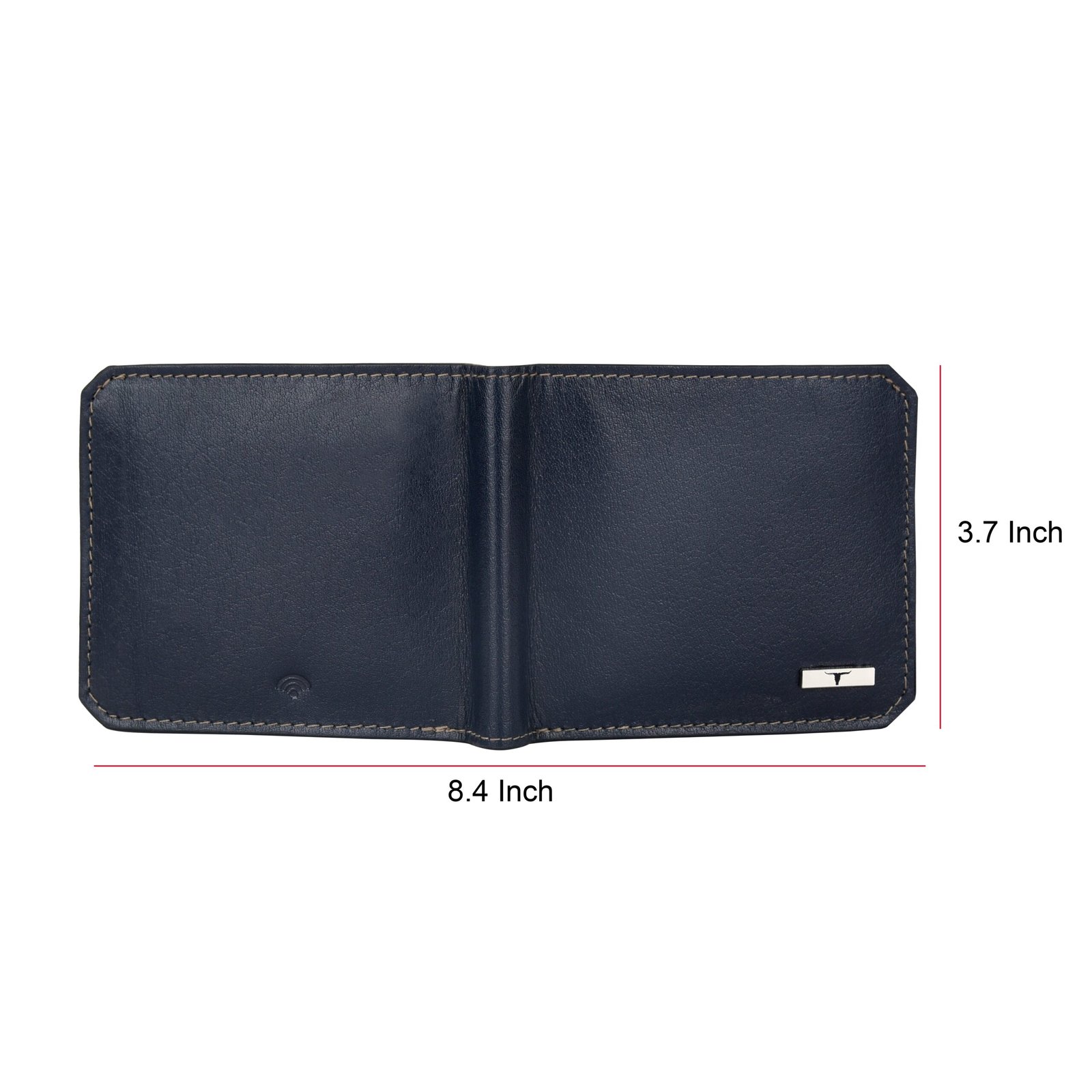 IndiFash Tyson Leather Wallet for Men - Blue/Grey 4