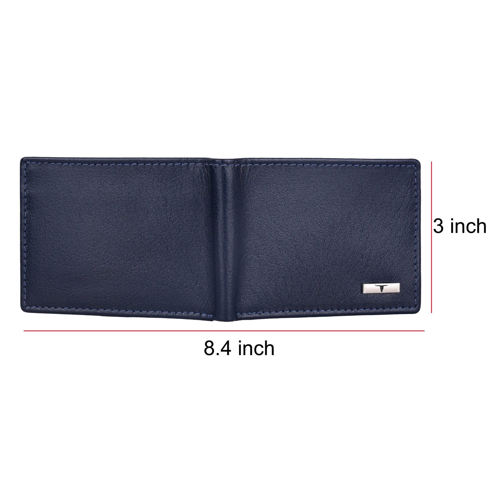 IndiFash Fred Leather Wallet for Men - Aniline Blue 4