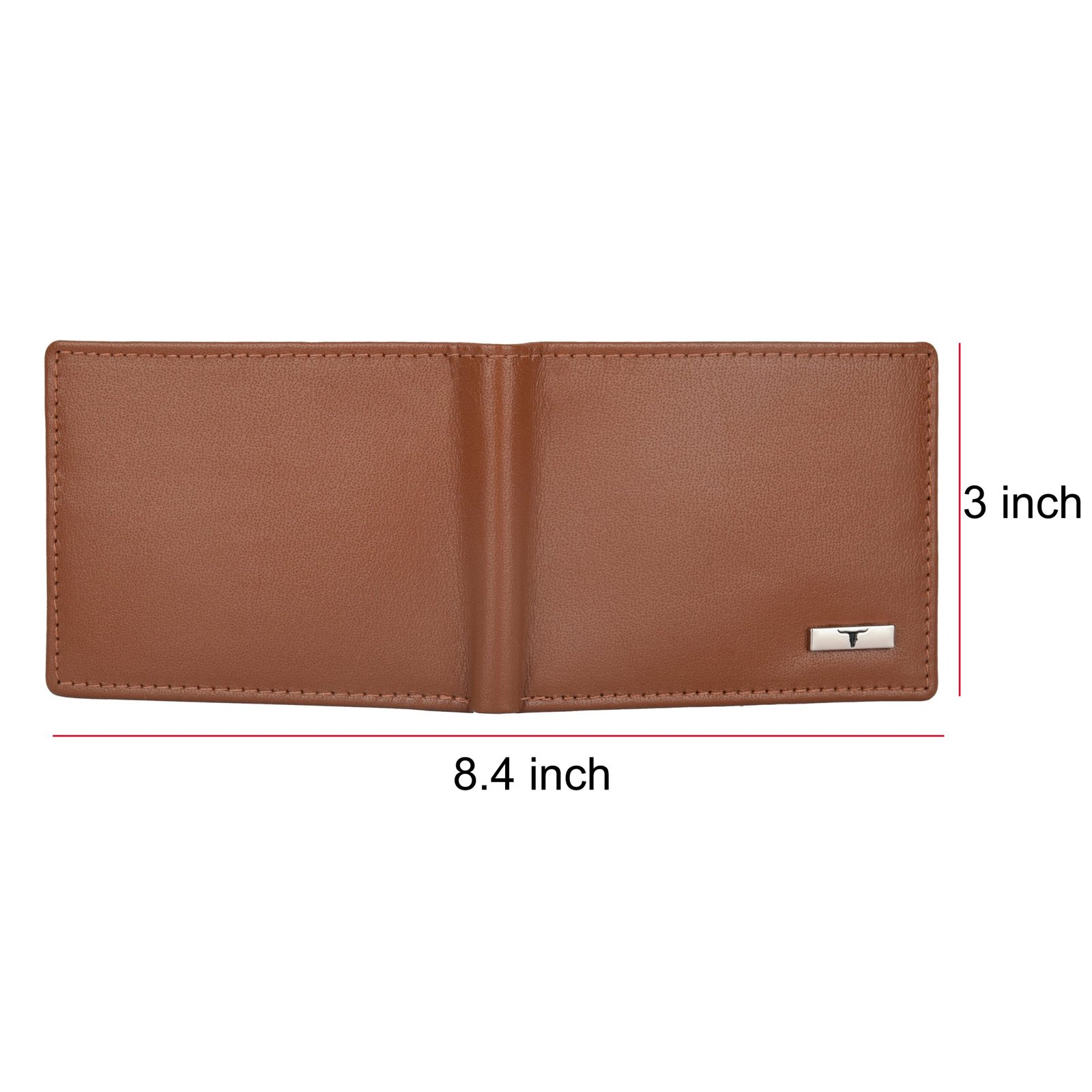 IndiFash Fred Leather Wallet for Men  -Aniline Cognac 4