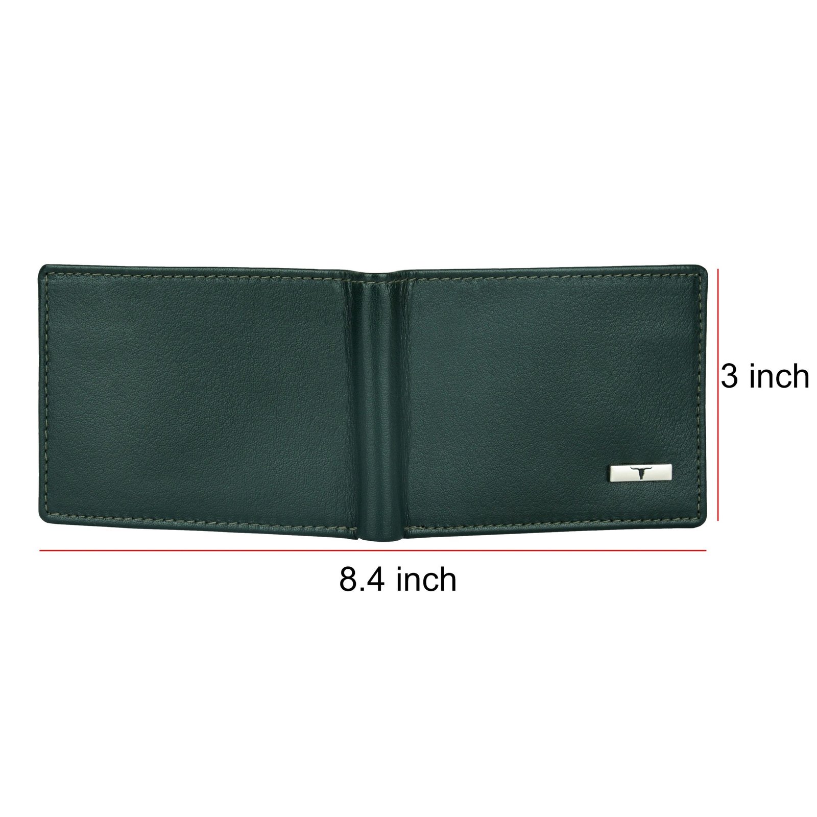 IndiFash Fred Leather Wallet for Men - Aniline Green 4