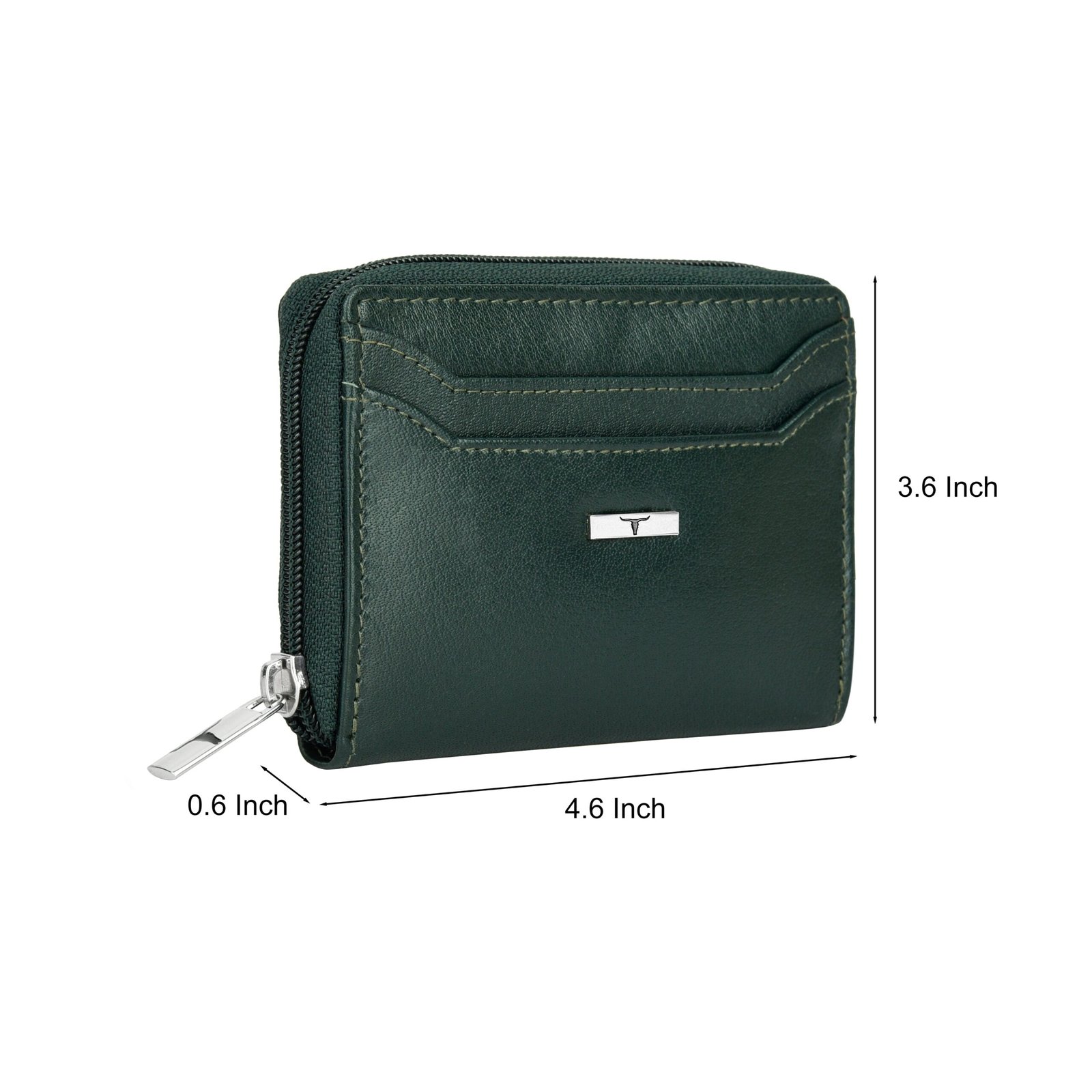 IndiFash Claire Leather Wallet for Women - Aniline Green 5