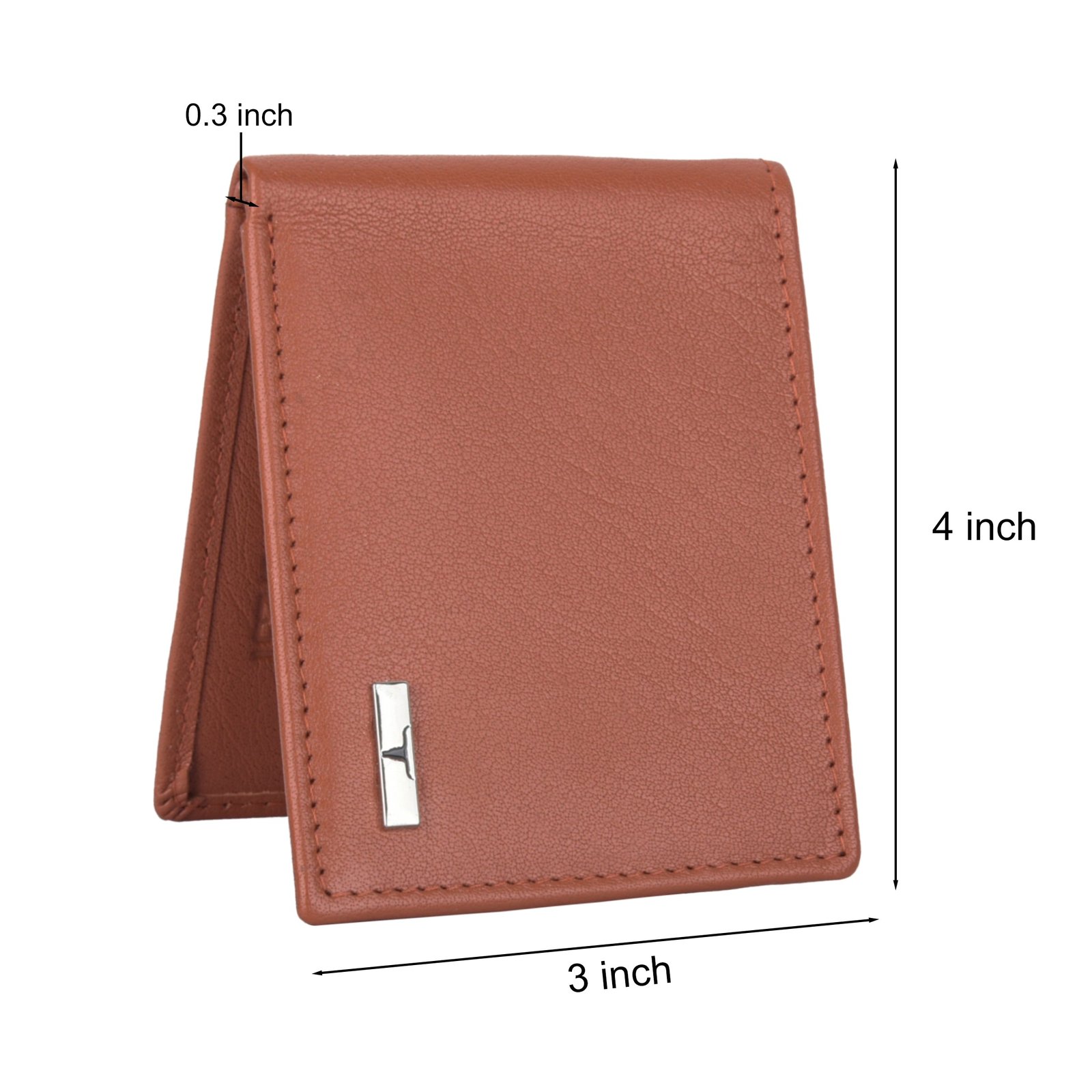 IndiFash Fred Leather Wallet for Men - Aniline Rust 5