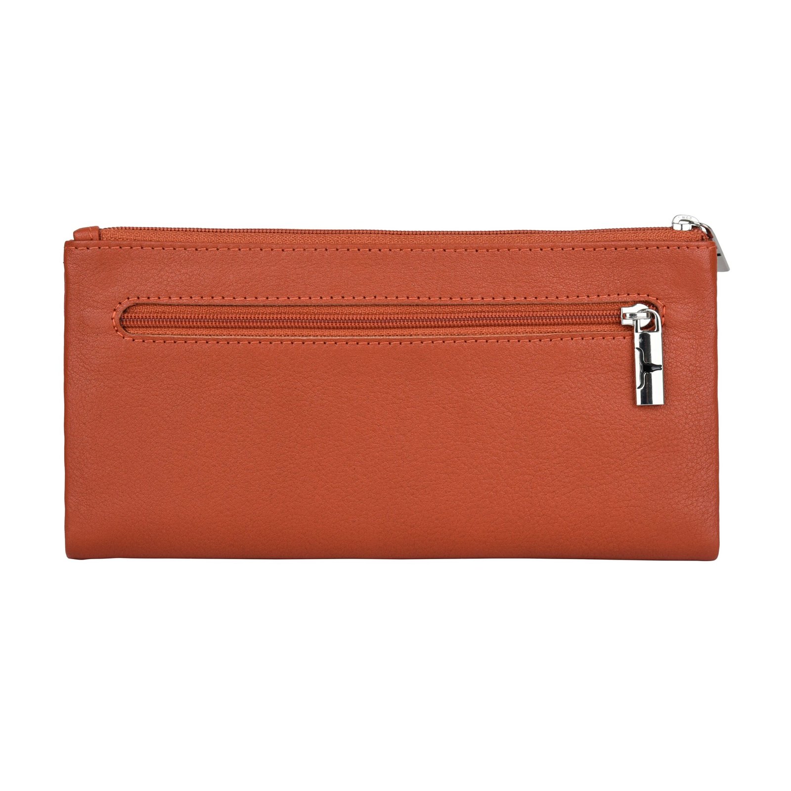 IndiFash Fiona Leather Wallet for Women - Orange 4