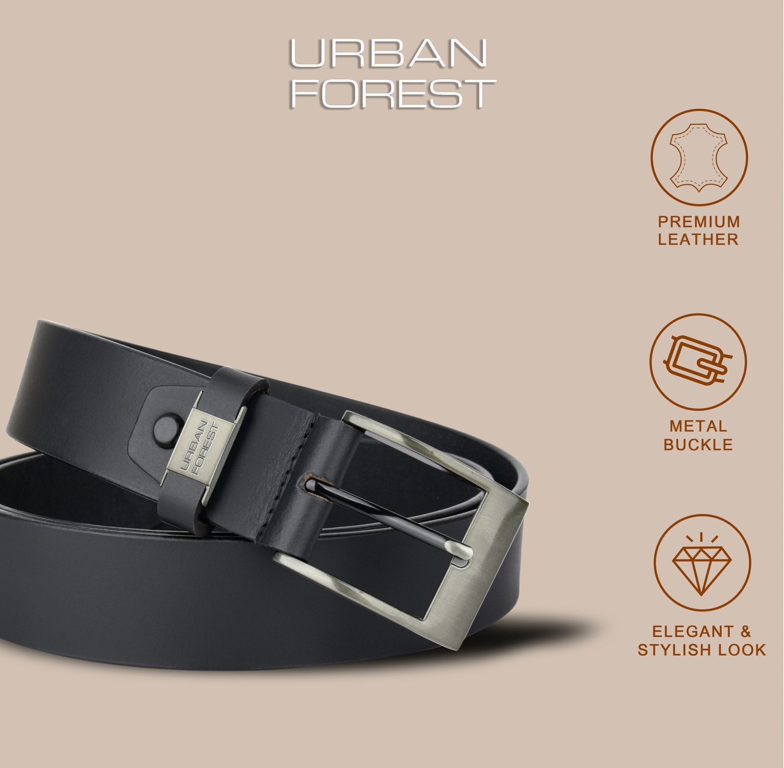IndiFash Owen Casual Leather Belt for Men 4