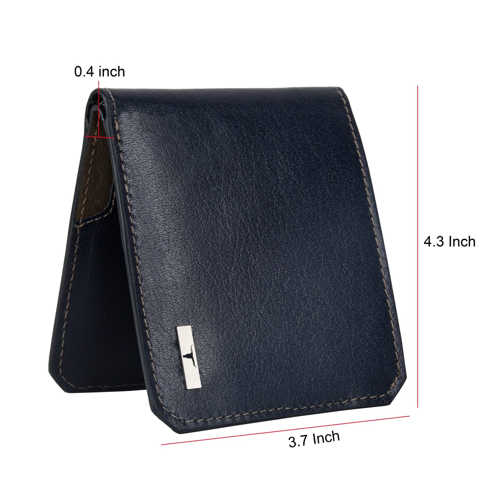 IndiFash Tyson Leather Wallet for Men - Blue/Grey 5