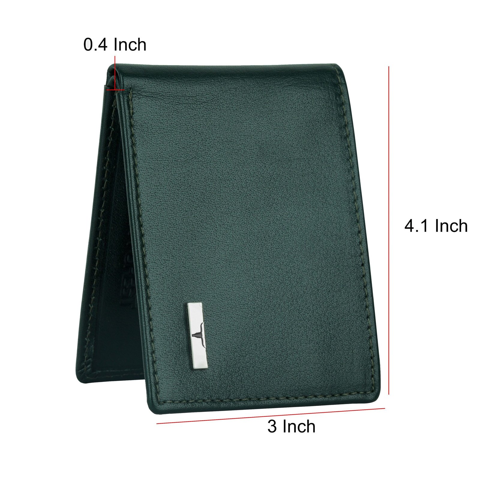 IndiFash Fred Leather Wallet for Men - Aniline Green 5