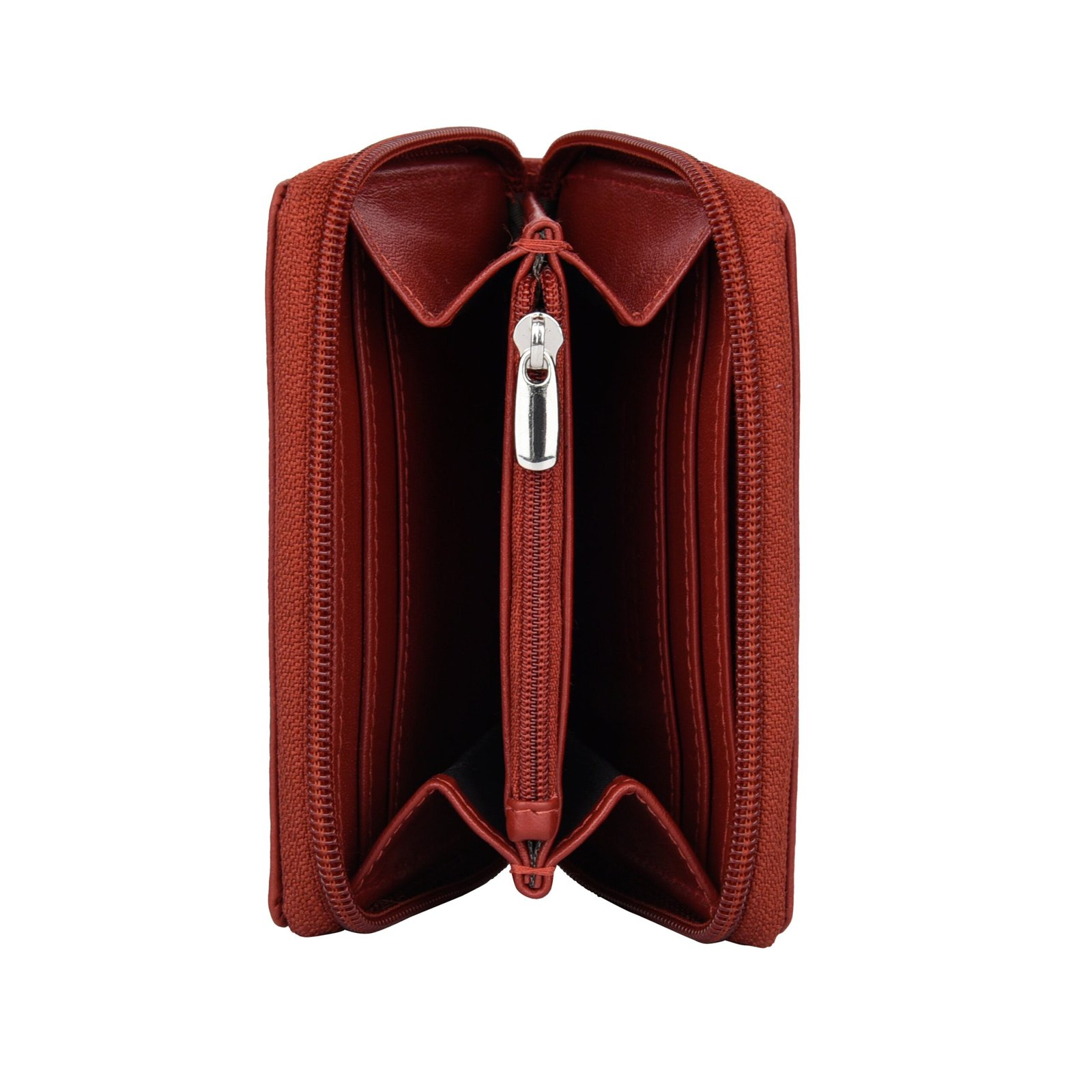 IndiFash Claire Leather Wallet for Women - Aniline Red 3