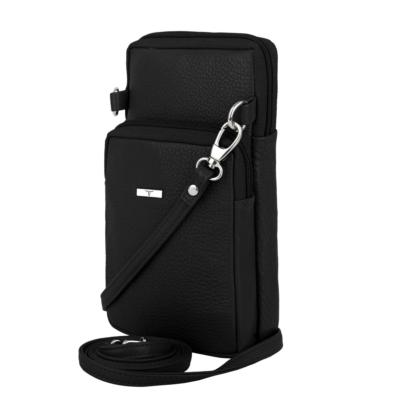 IndiFash Reese Leather Sling Wallet for Women - Black 2