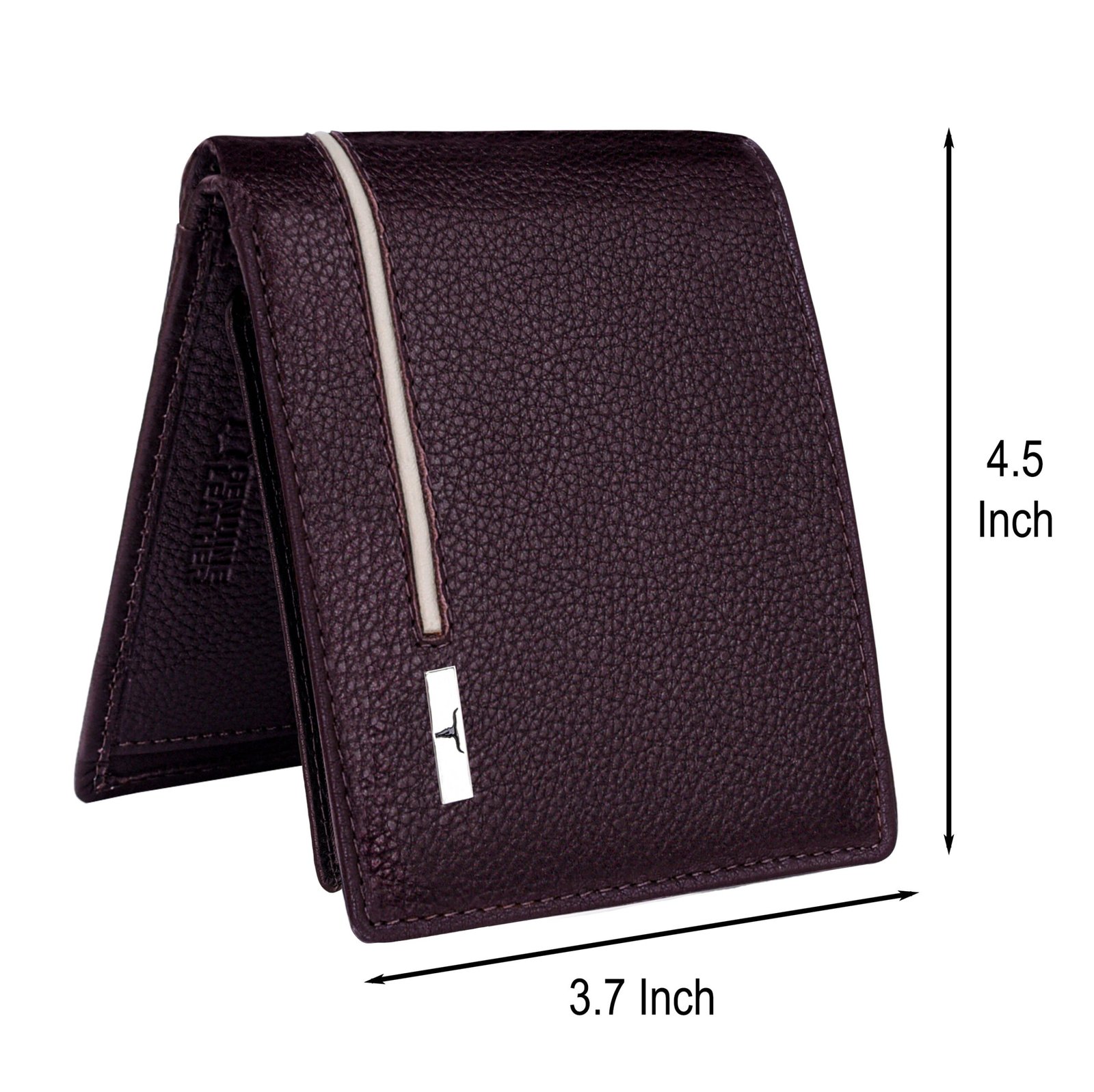 IndiFash Spike Leather Wallet & Reversible Leather Belt Combo Gift Set for Men - Brown/Sand 5