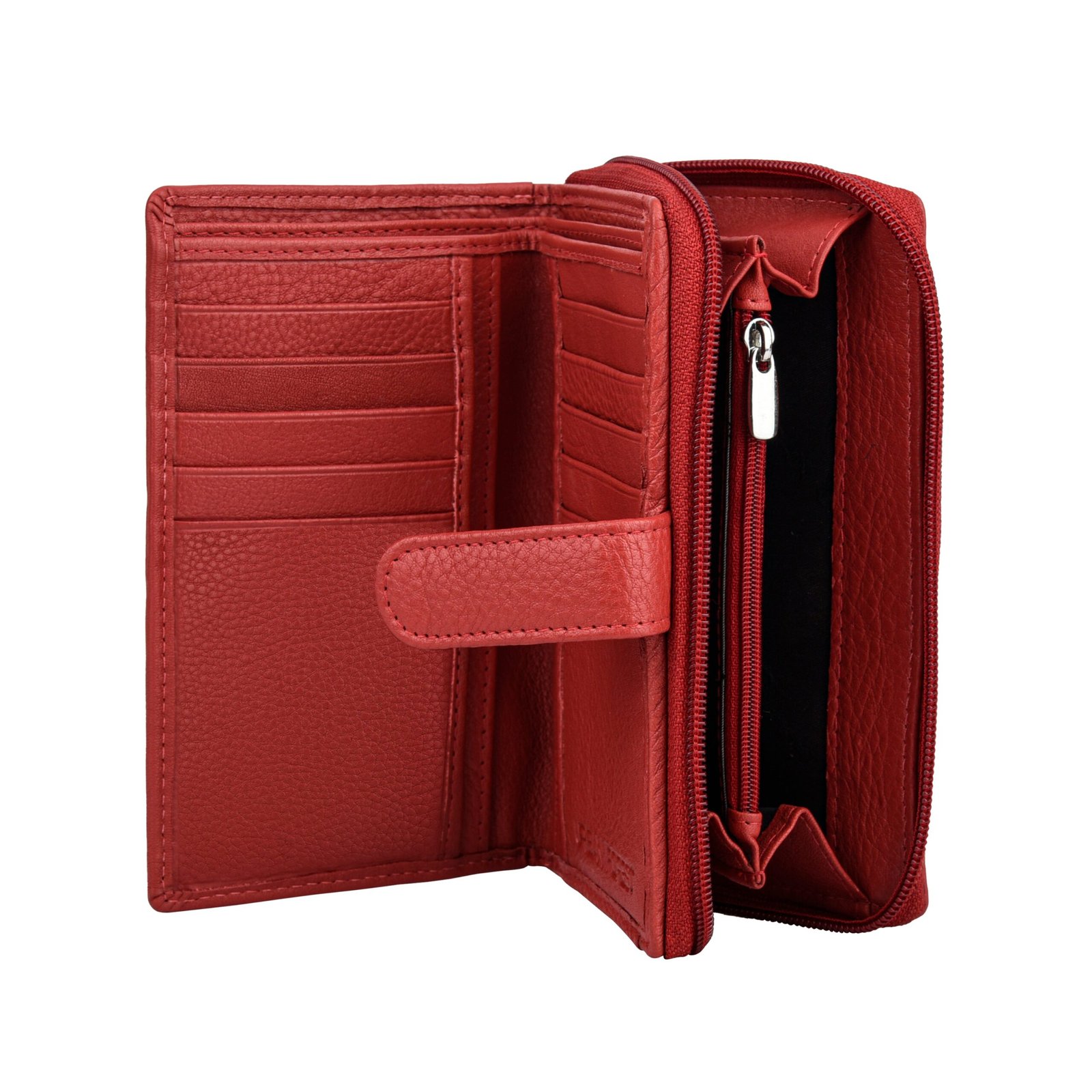 IndiFash Stella Leather Wallet for Women - Red 3
