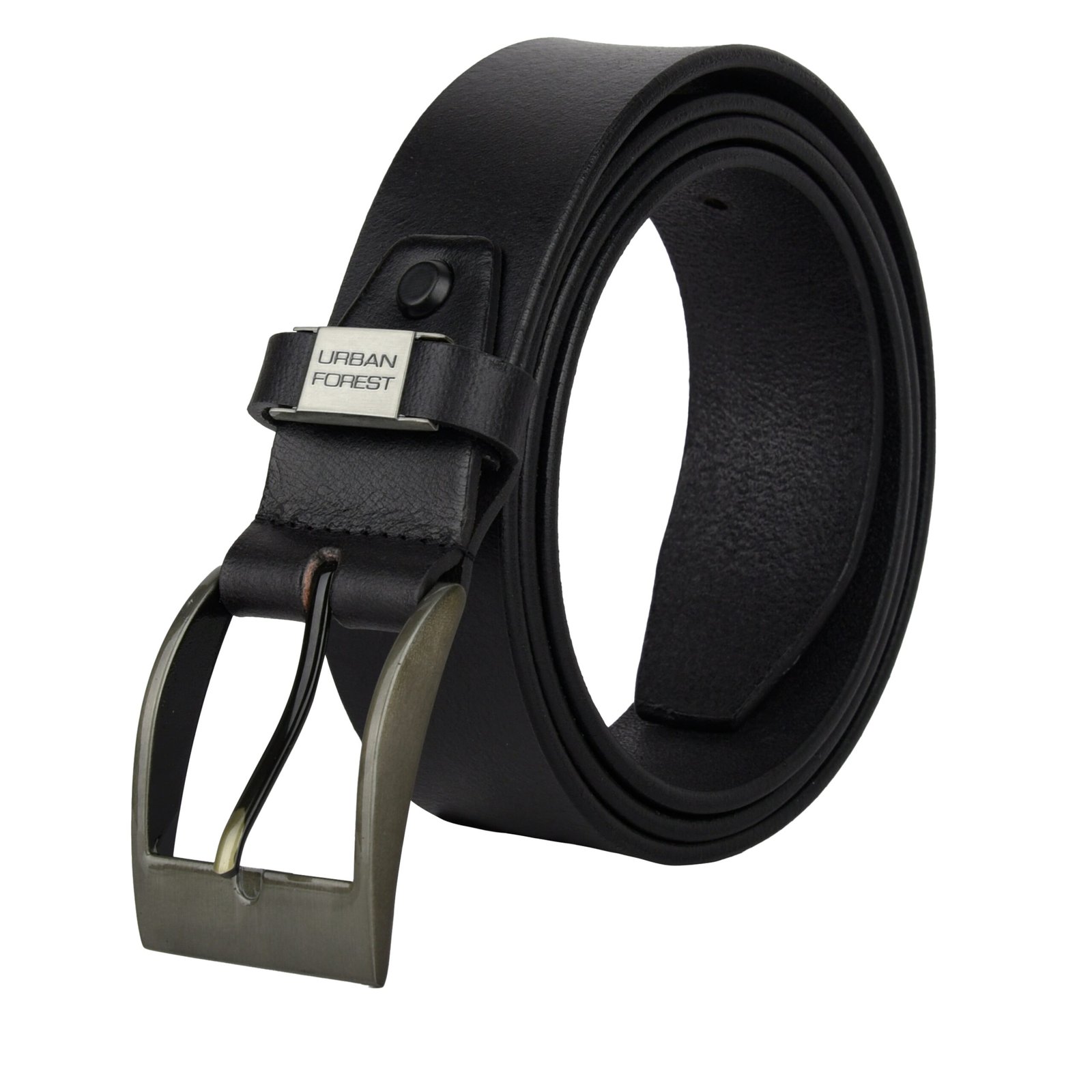 IndiFash Axel Casual Leather Belt for Men - Burnish Black