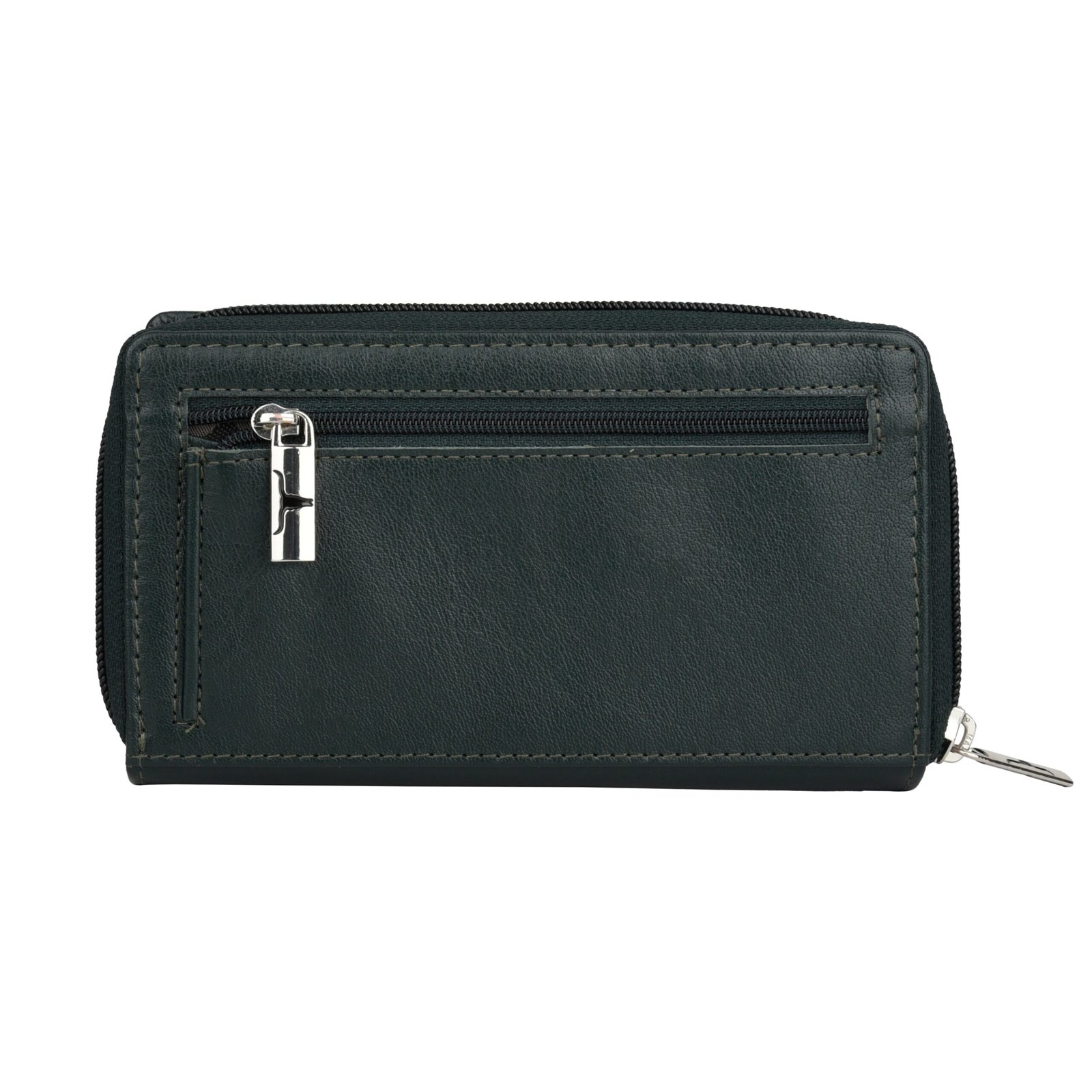 IndiFash Stella Leather Wallet for Women - Aniline Green 4