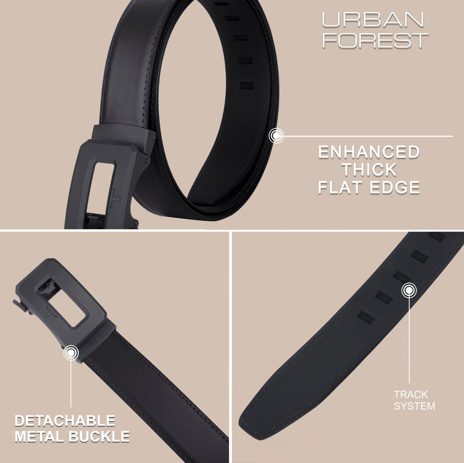 IndiFash Gale Formal Leather Belt for Men - Brown 2