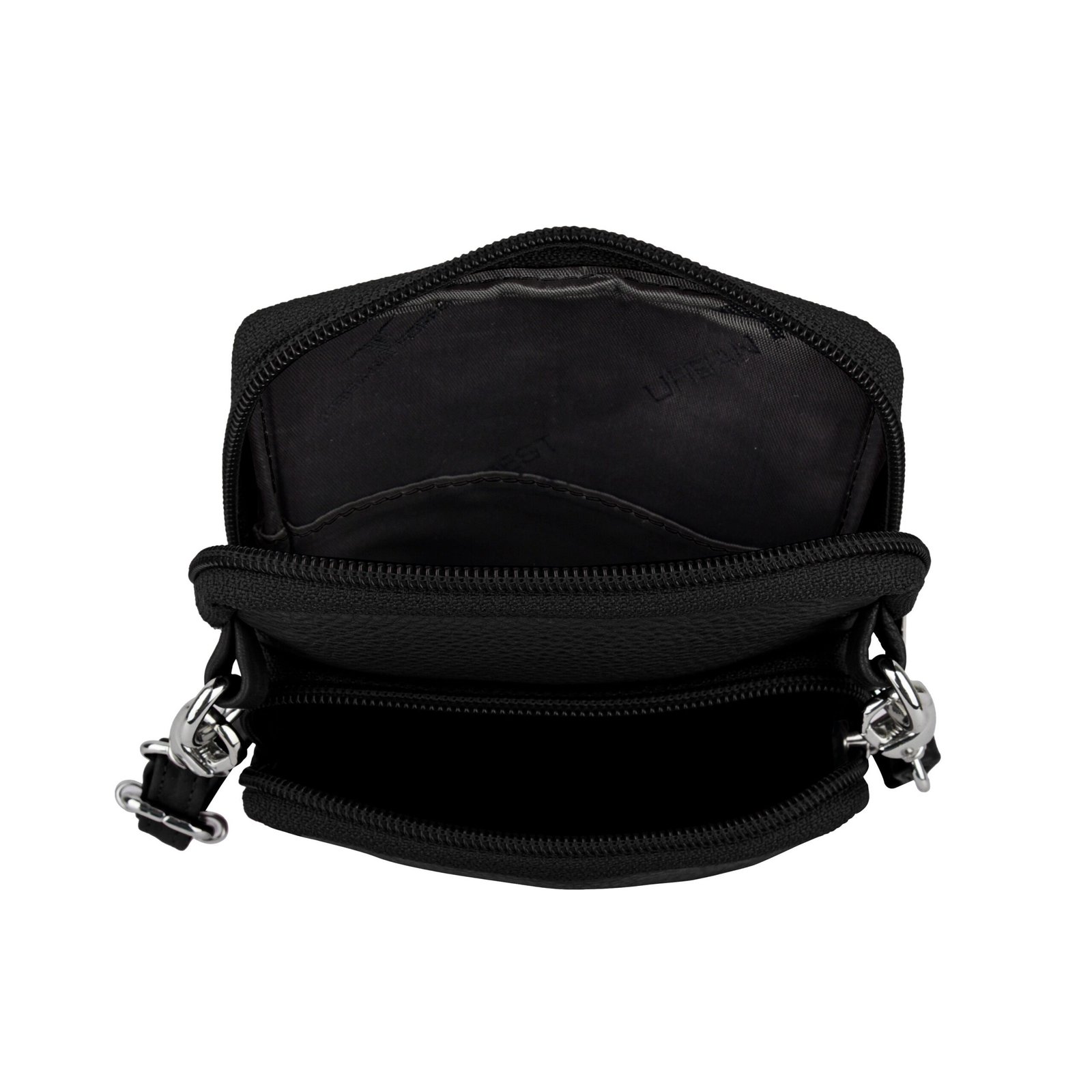 IndiFash Reese Leather Sling Wallet for Women - Black 3