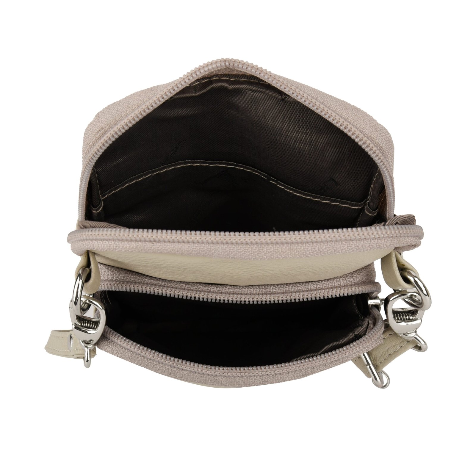 IndiFash Reese Leather Sling Wallet for Women - Sand 3