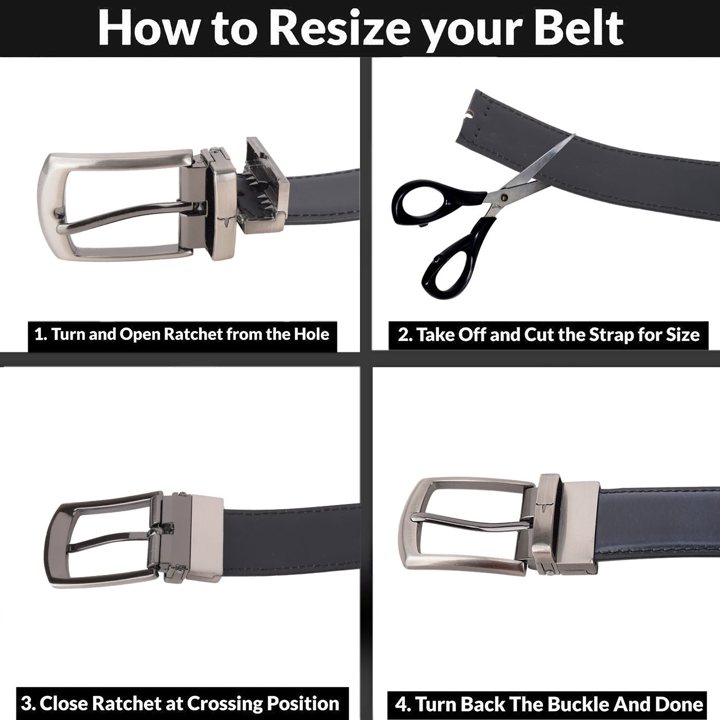 IndiFash Aiden Formal Leather Belt for Men 5