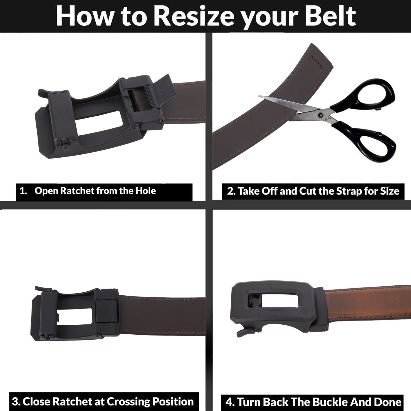 IndiFash Dylan Formal Leather Belt for Men - Brown 5