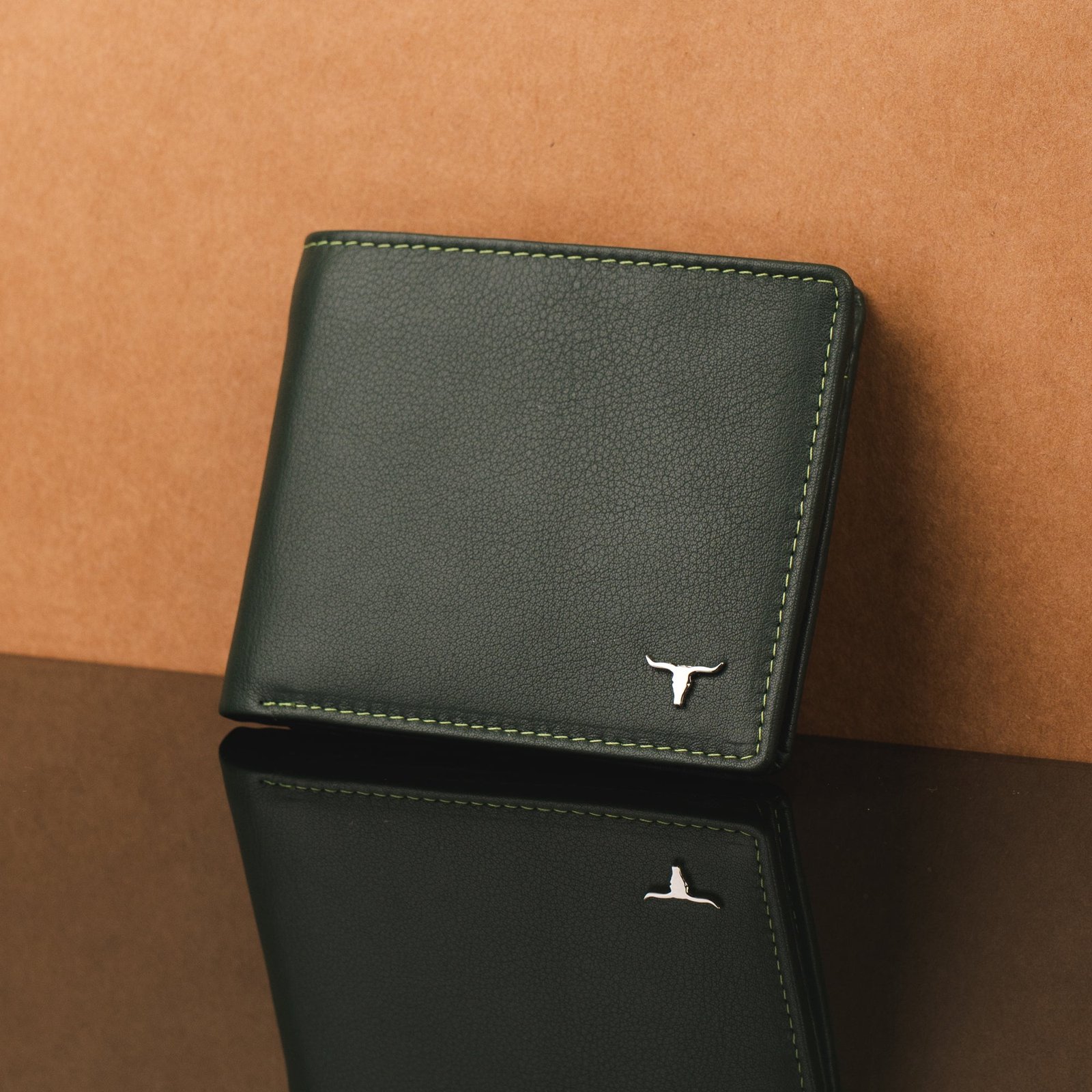IndiFash Charlie Leather Wallet for Men - Green