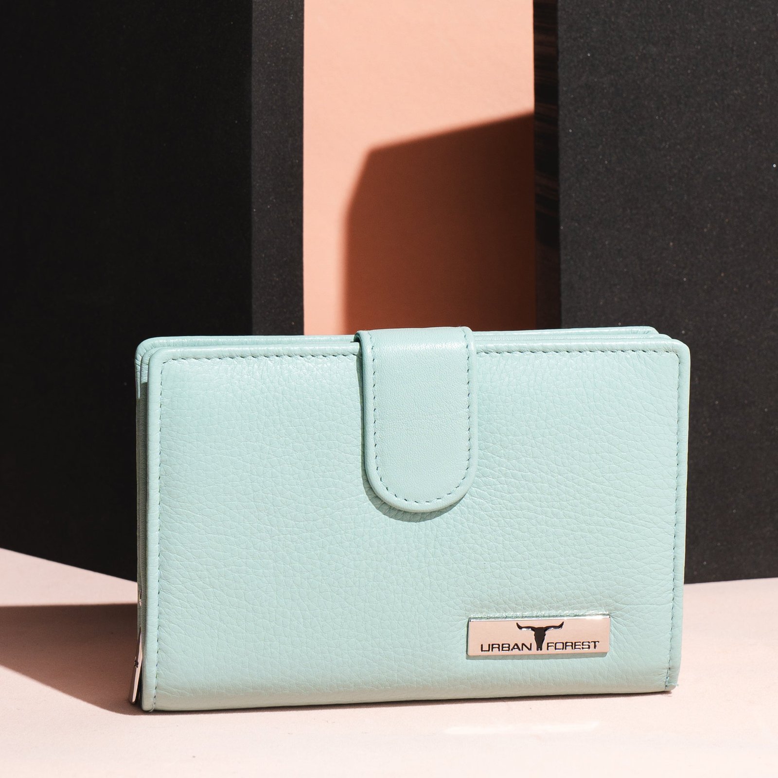 IndiFash Arya Leather Wallet for Women - Pastel Blue