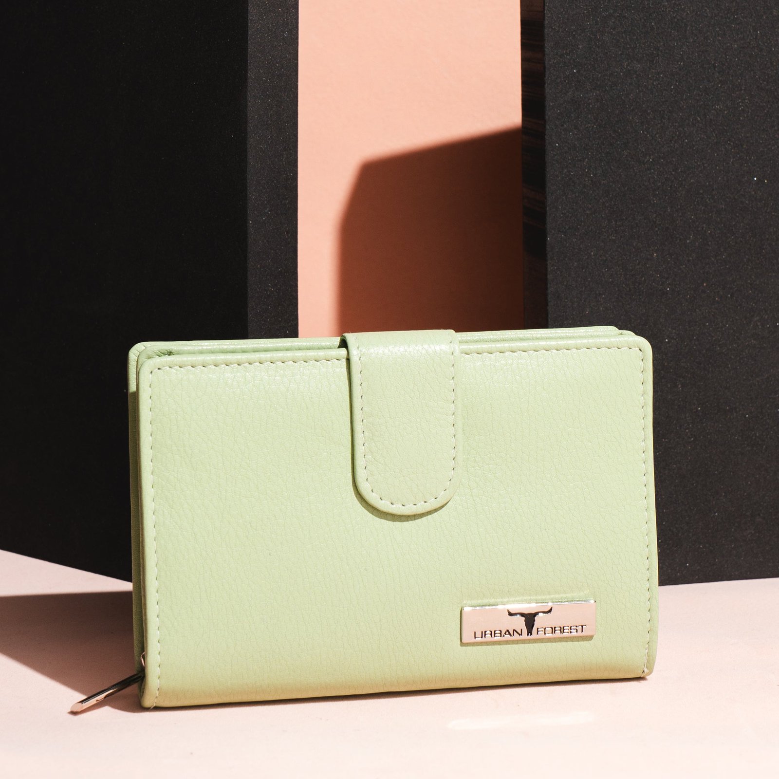 IndiFash Arya Leather Wallet for Women - Mint Green