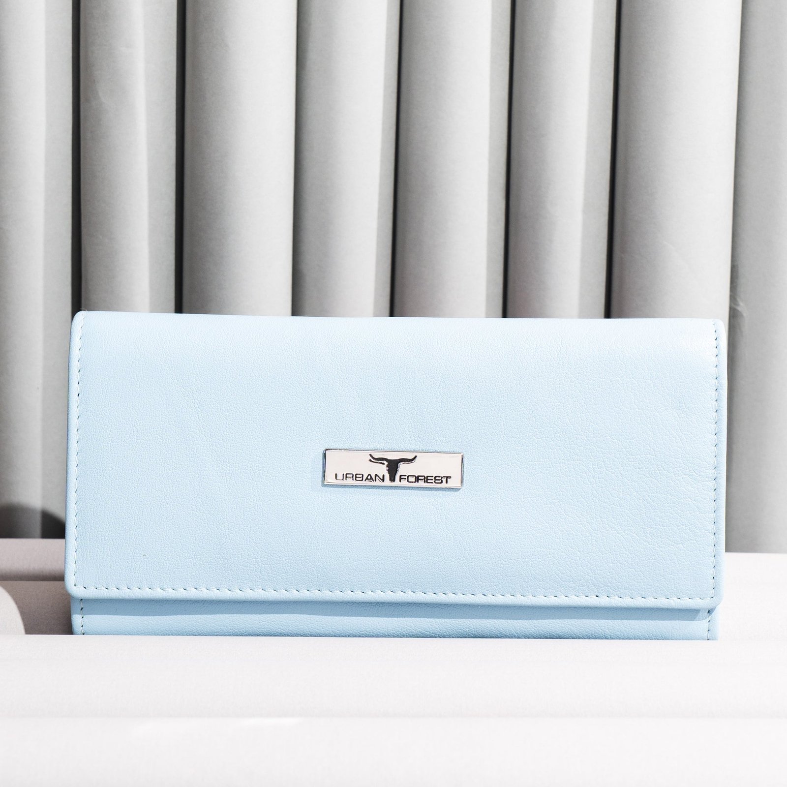 IndiFash Natalie Leather Wallet for Women - Sky Blue