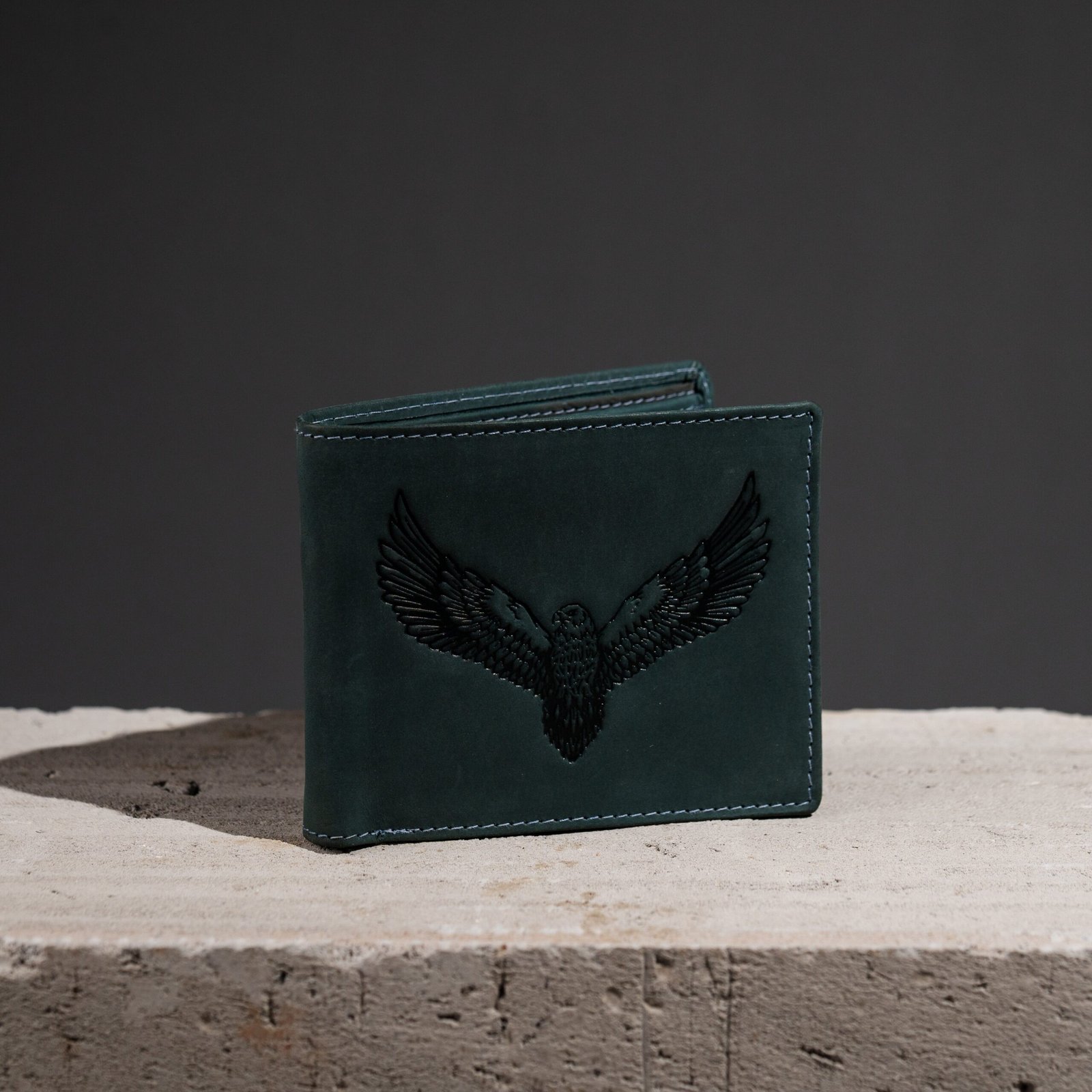 IndiFash Zeke Leather Wallet & Casual Leather Belt Combo Gift Set for Men - Vintage Blue/Blue 3