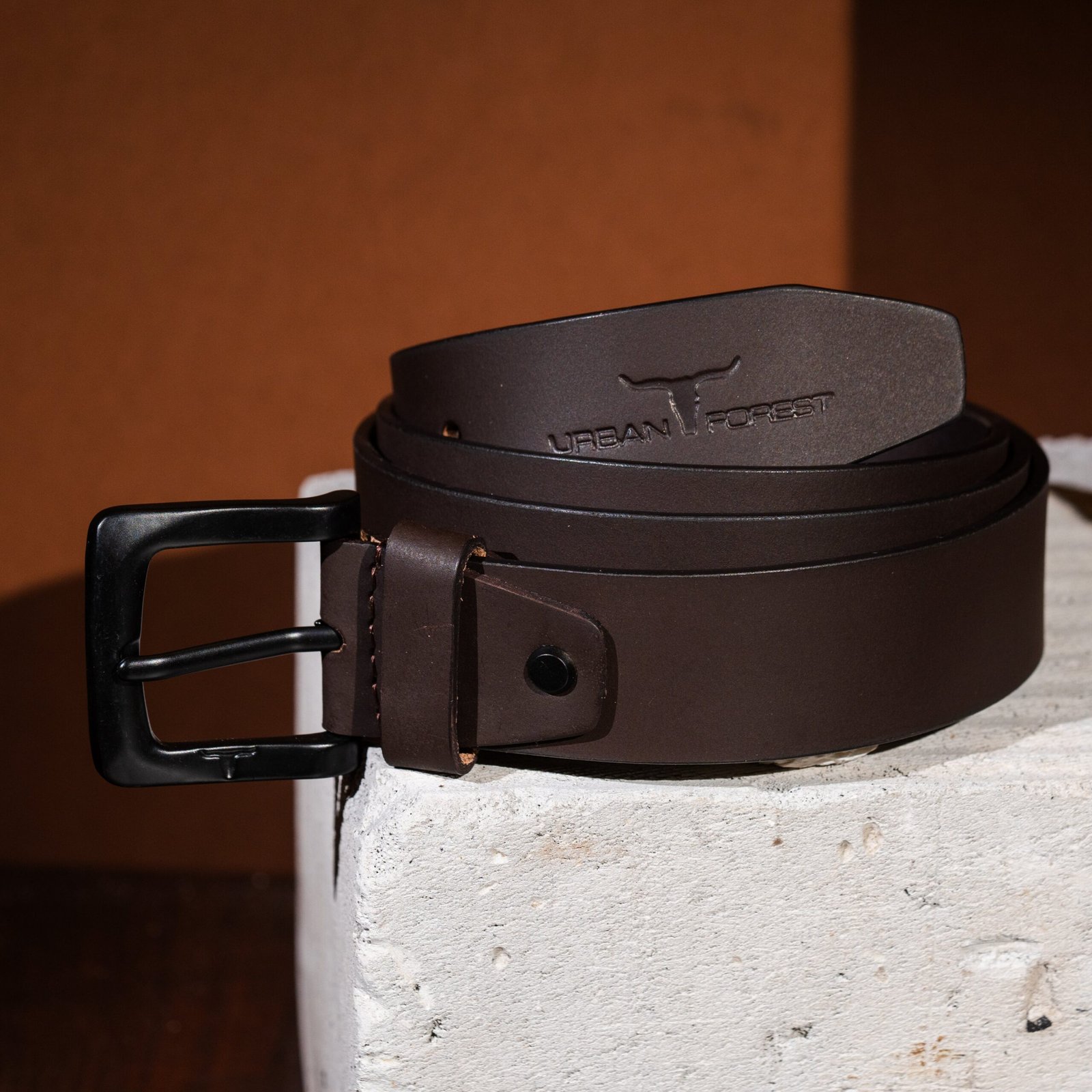 IndiFash Zeke Leather Wallet & Casual Leather Belt Combo Gift Set for Men - Vintage Brown/Grey 5